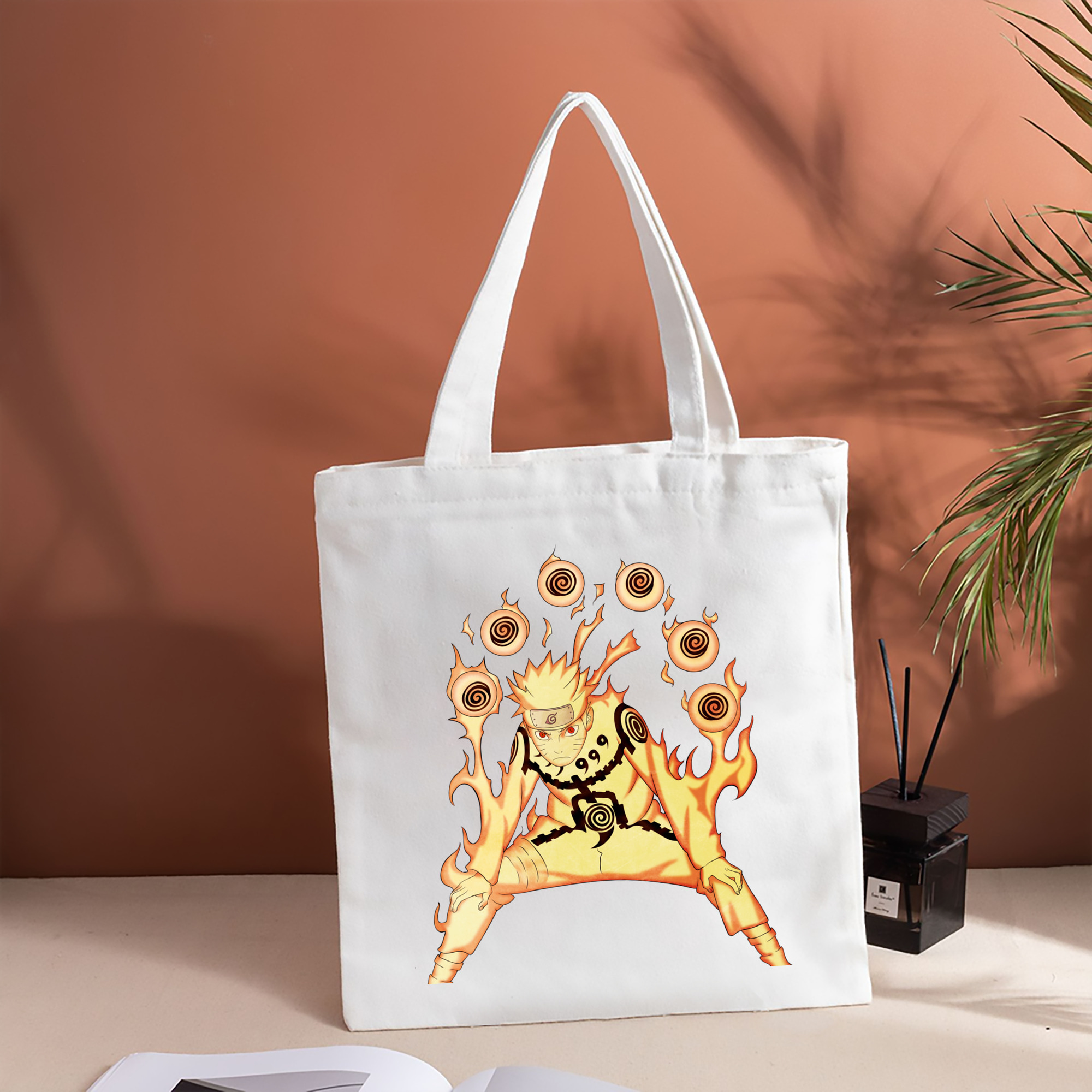 NARUTO -ナルト- うずまき ナルト Uzumaki Naruto 縦型キャンバス生地手提げバッグ　トートバッグ
