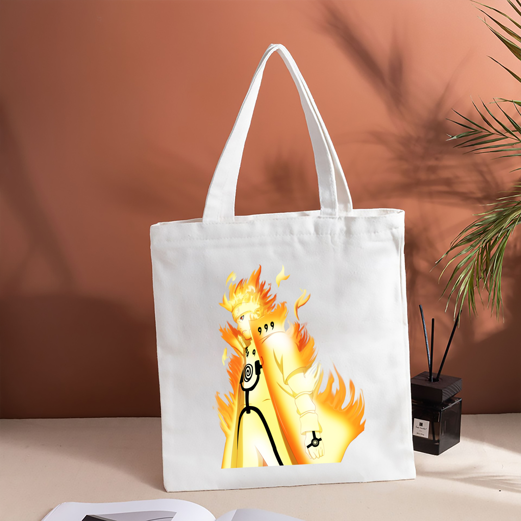 NARUTO -ナルト- うずまき ナルト Uzumaki Naruto 縦型キャンバス生地手提げバッグ　トートバッグ