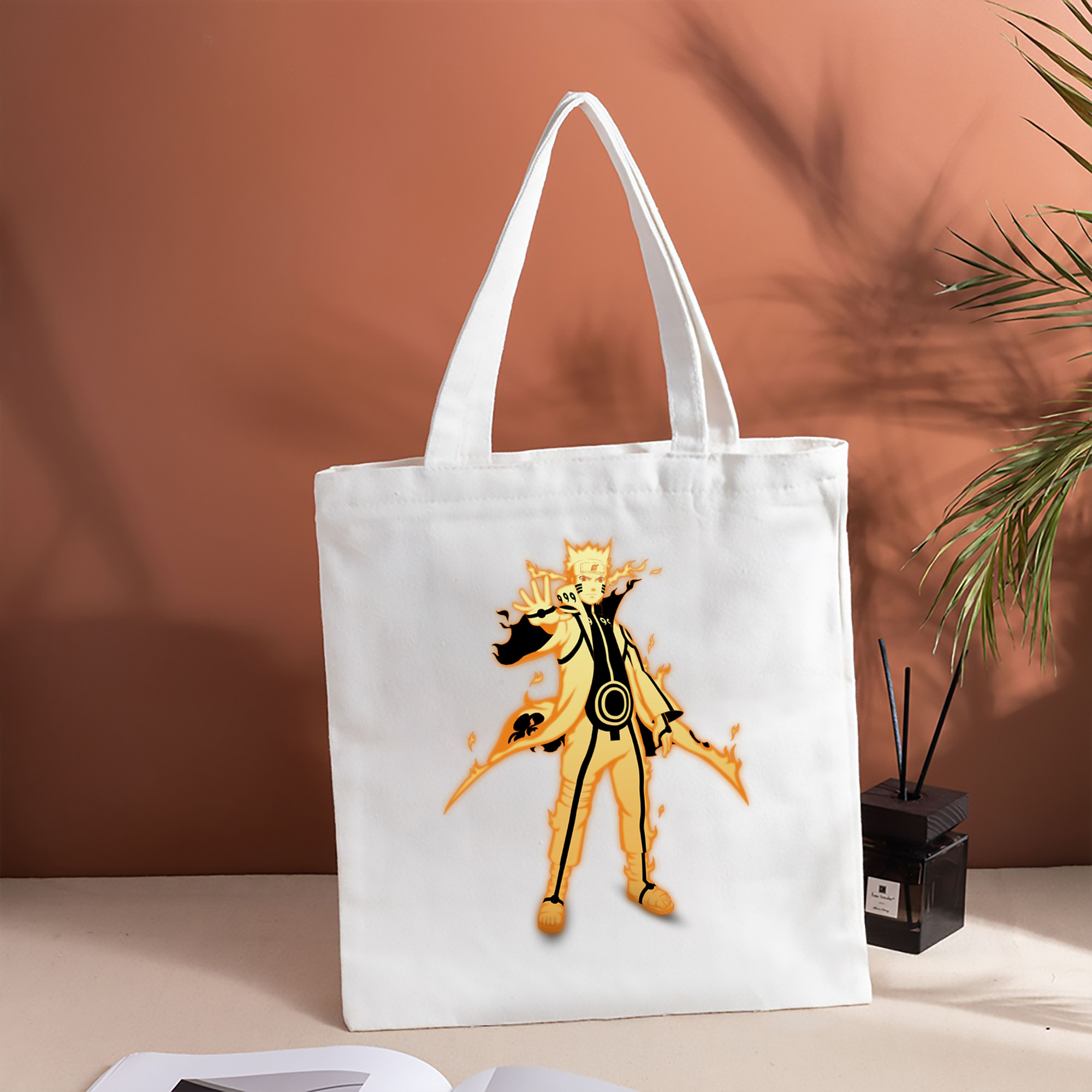 NARUTO -ナルト- うずまき ナルト Uzumaki Naruto 縦型キャンバス生地手提げバッグ　トートバッグ