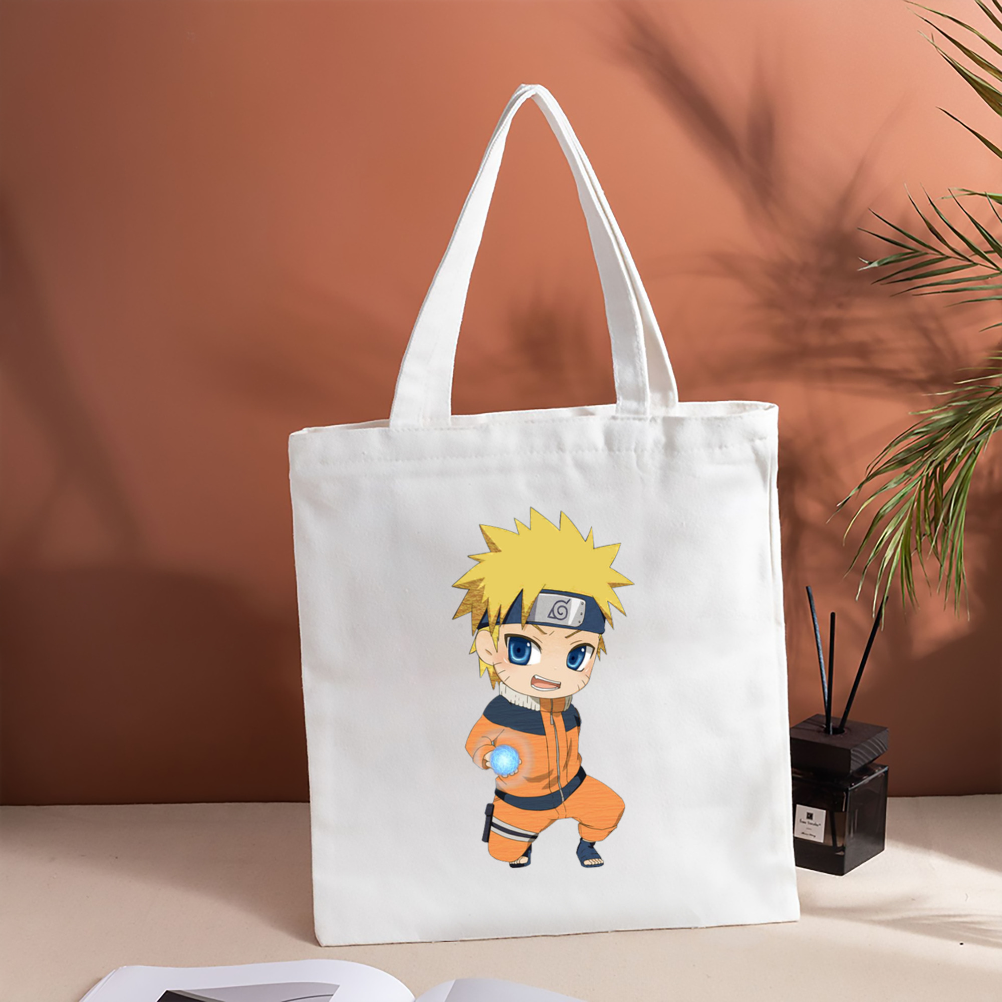 NARUTO -ナルト- うずまき ナルト Uzumaki Naruto 縦型キャンバス生地手提げバッグ　トートバッグ