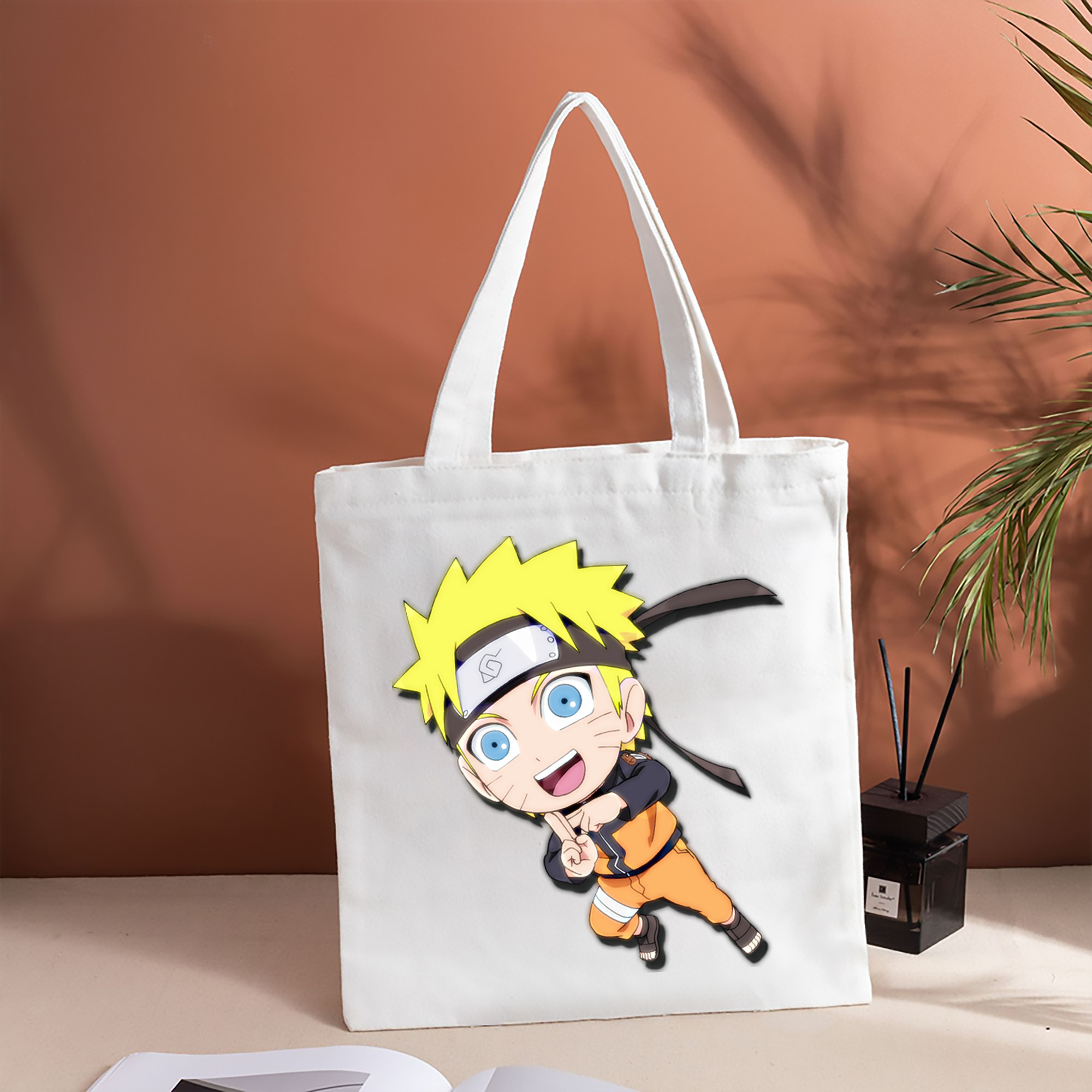 NARUTO -ナルト- うずまき ナルト Uzumaki Naruto 縦型キャンバス生地手提げバッグ　トートバッグ