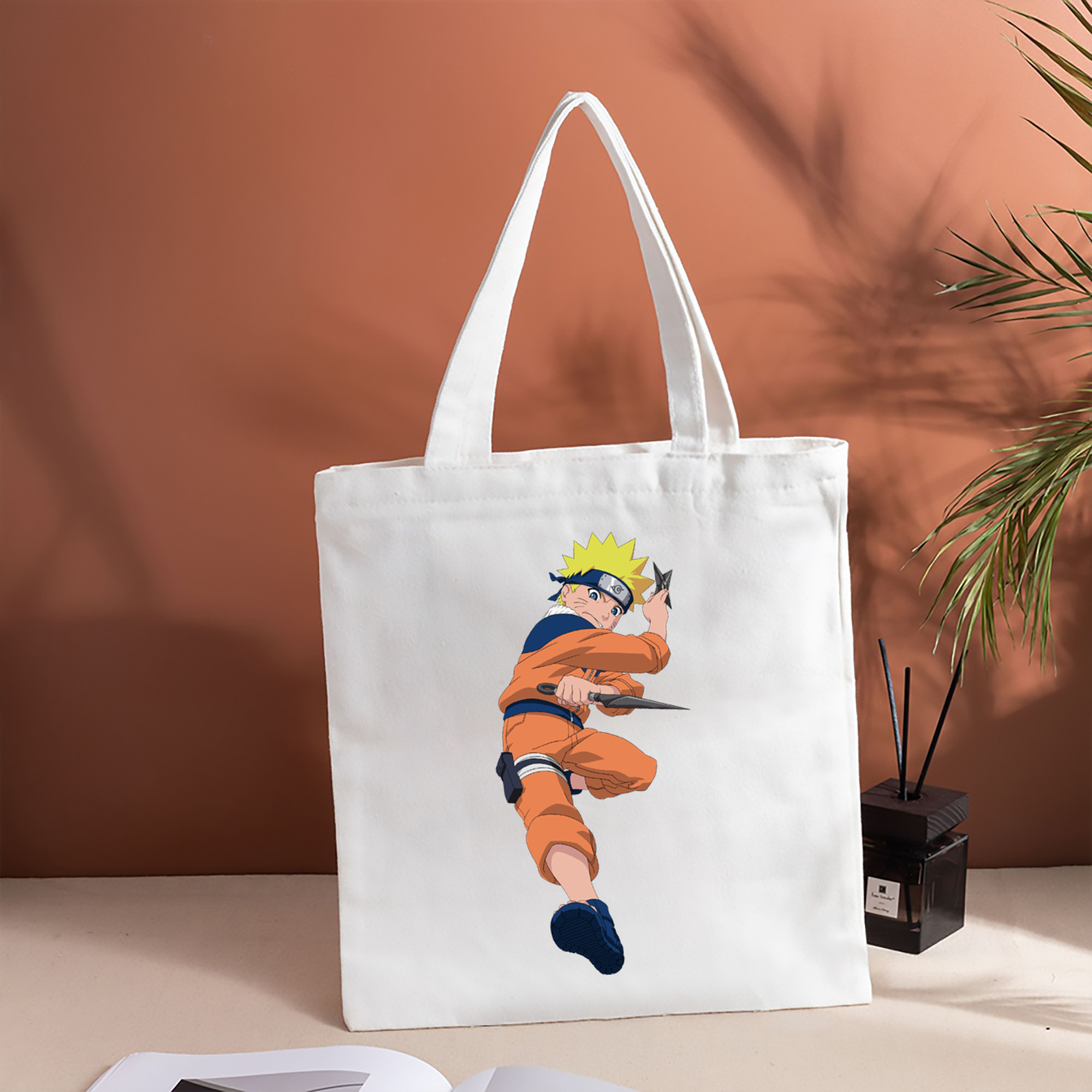 NARUTO -ナルト- うずまき ナルト Uzumaki Naruto 縦型キャンバス生地手提げバッグ　トートバッグ