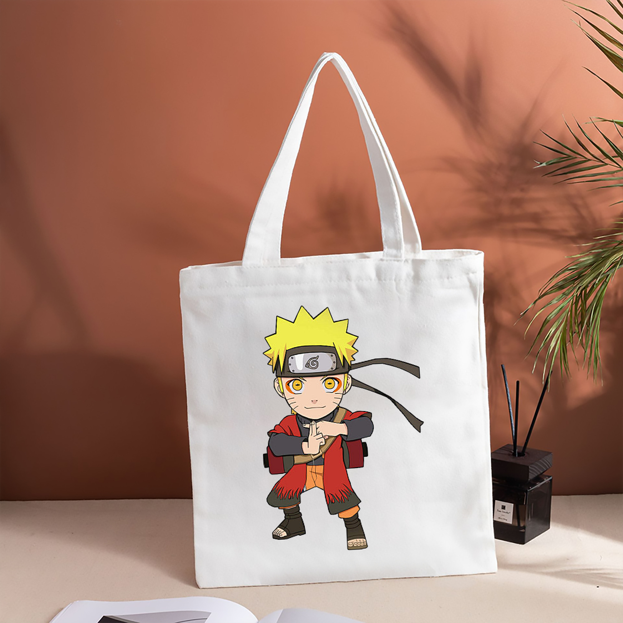 NARUTO -ナルト- うずまき ナルト Uzumaki Naruto 縦型キャンバス生地手提げバッグ　トートバッグ
