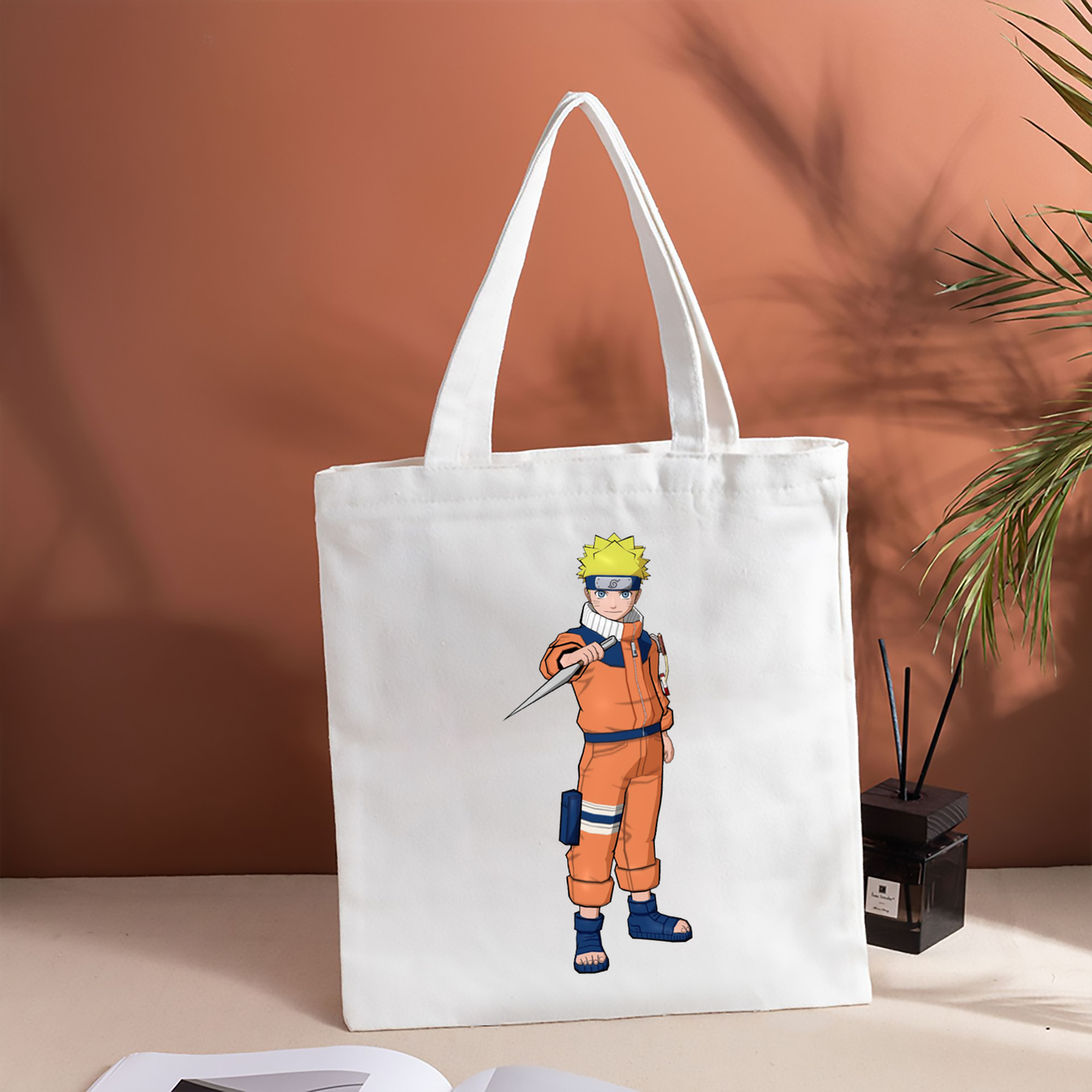 NARUTO -ナルト- うずまき ナルト Uzumaki Naruto 縦型キャンバス生地手提げバッグ　トートバッグ