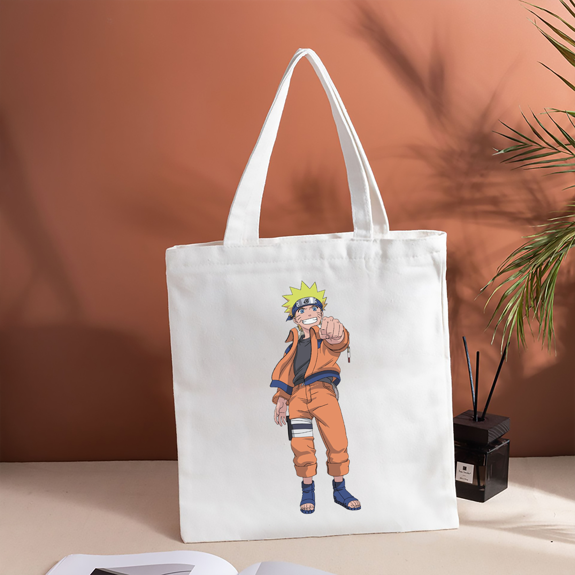 NARUTO -ナルト- うずまき ナルト Uzumaki Naruto 縦型キャンバス生地手提げバッグ　トートバッグ