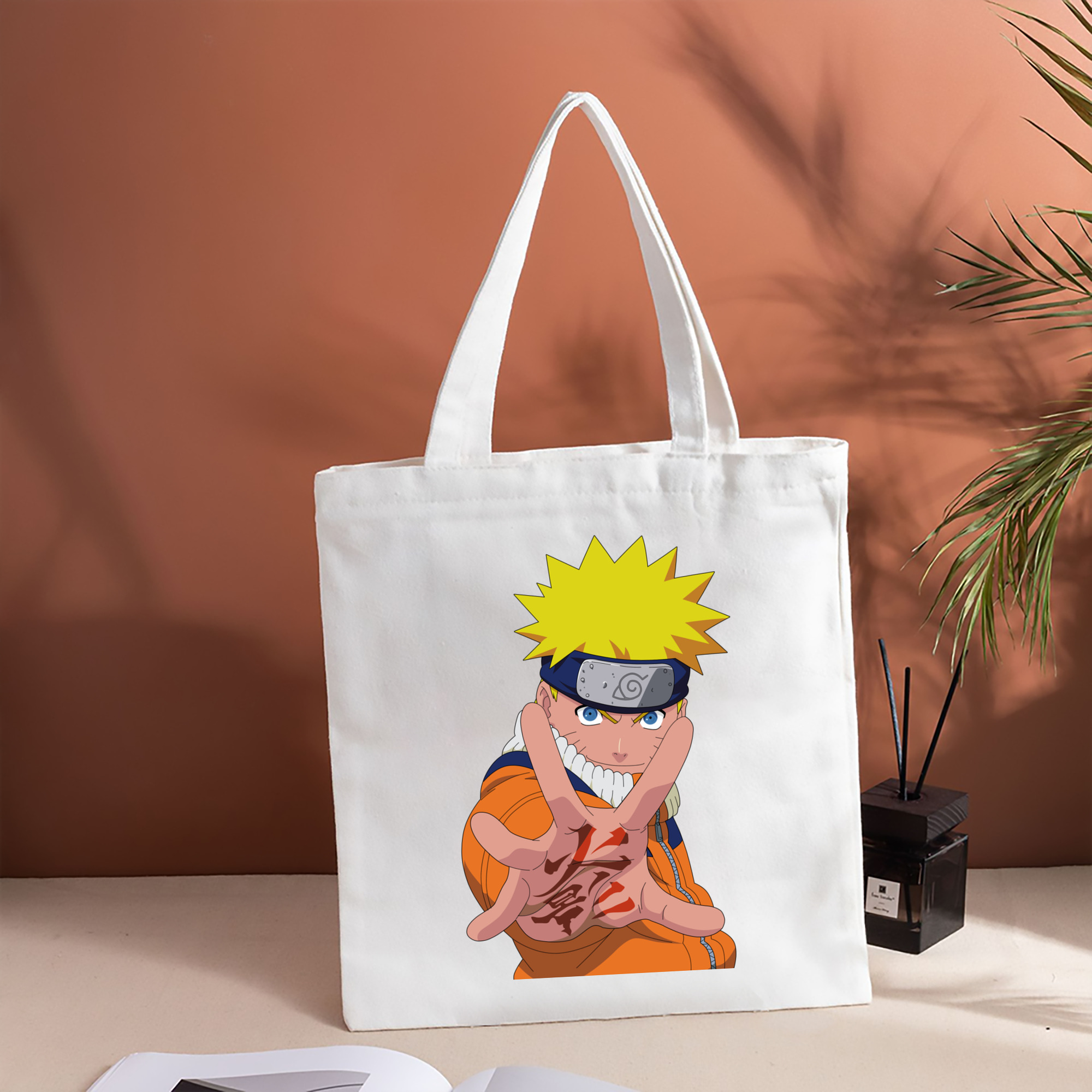 NARUTO -ナルト- うずまき ナルト Uzumaki Naruto 縦型キャンバス生地手提げバッグ　トートバッグ