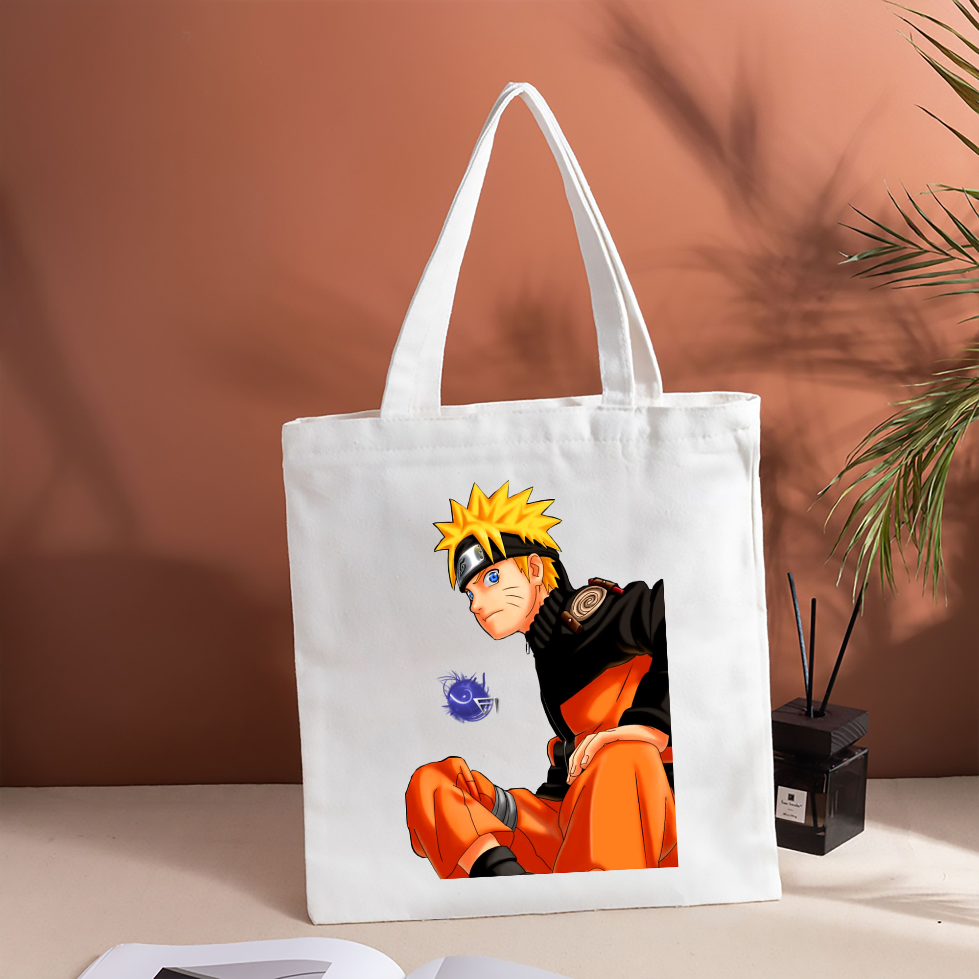 NARUTO -ナルト- うずまき ナルト Uzumaki Naruto 縦型キャンバス生地手提げバッグ　トートバッグ