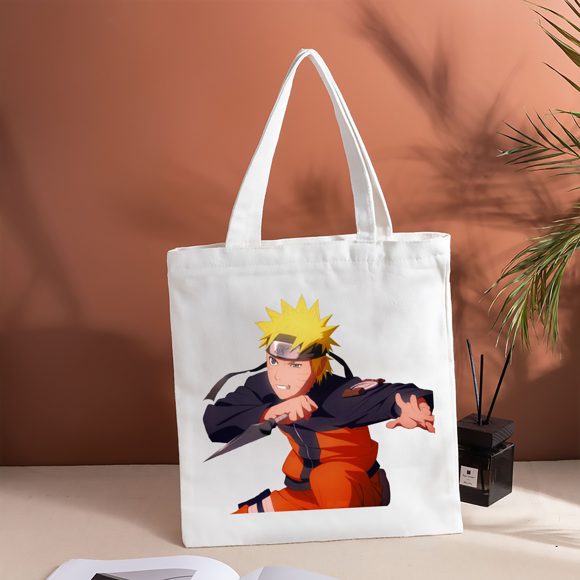 NARUTO -ナルト- うずまき ナルト Uzumaki Naruto 縦型キャンバス生地手提げバッグ　トートバッグ