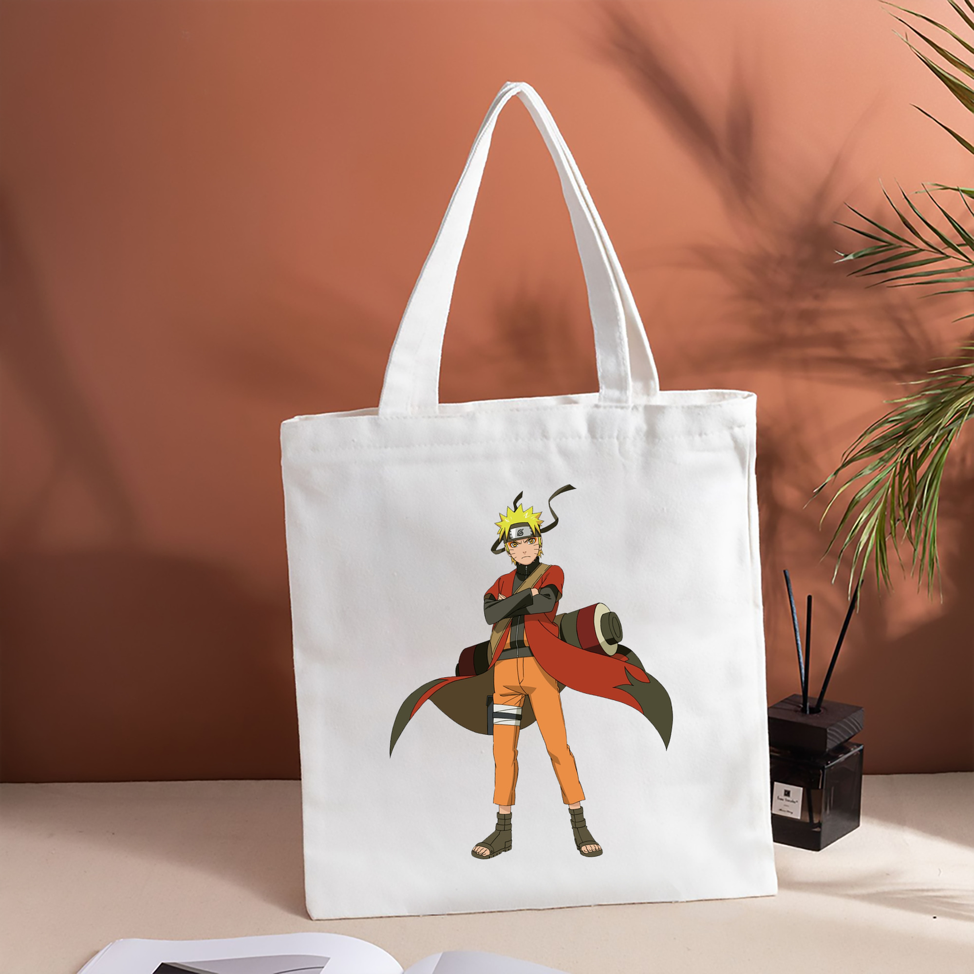NARUTO -ナルト- うずまき ナルト Uzumaki Naruto 縦型キャンバス生地手提げバッグ　トートバッグ