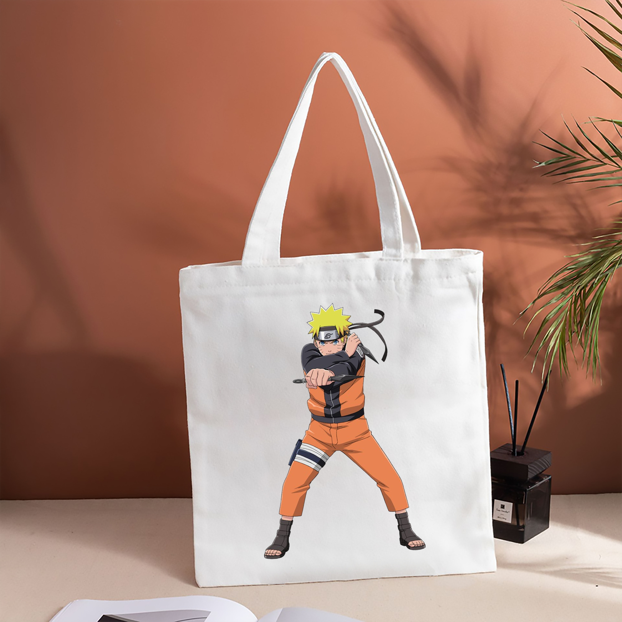 NARUTO -ナルト- うずまき ナルト Uzumaki Naruto 縦型キャンバス生地手提げバッグ　トートバッグ