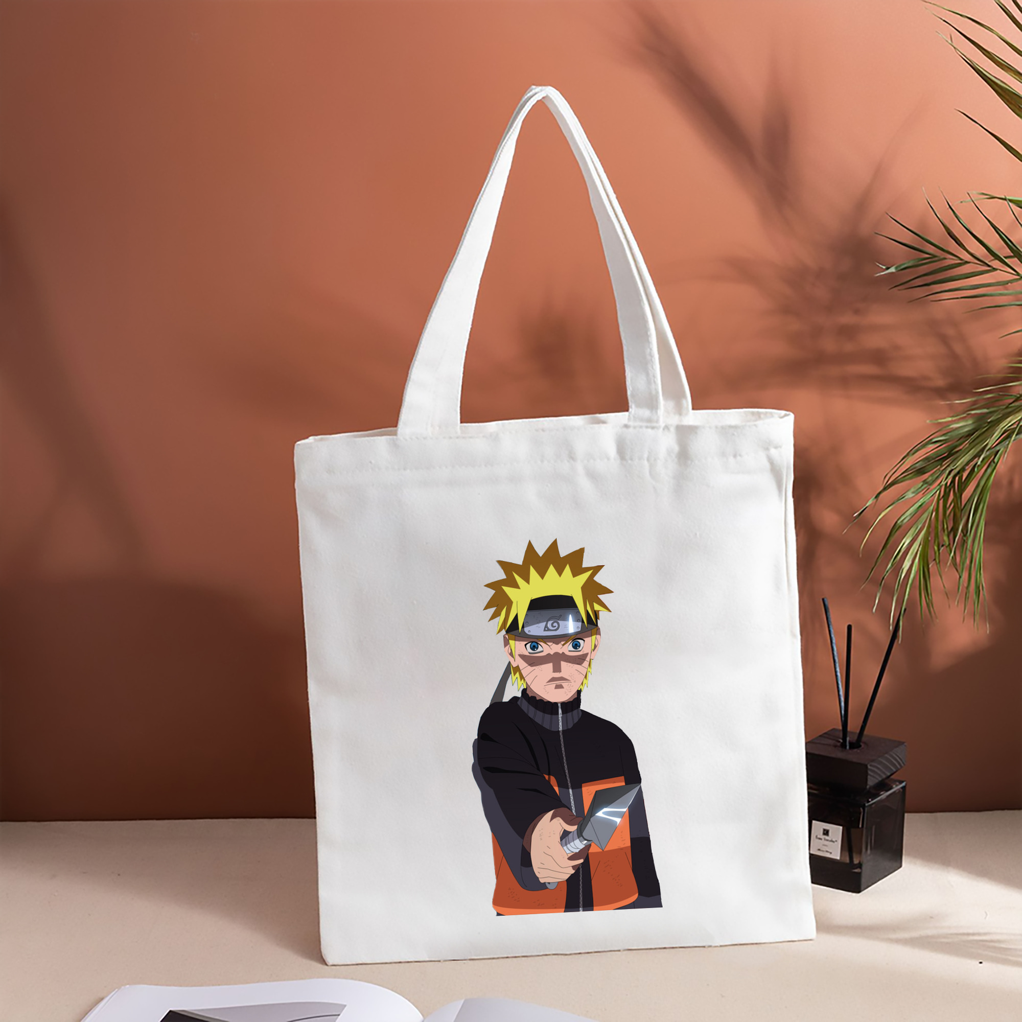 NARUTO -ナルト- うずまき ナルト Uzumaki Naruto 縦型キャンバス生地手提げバッグ　トートバッグ