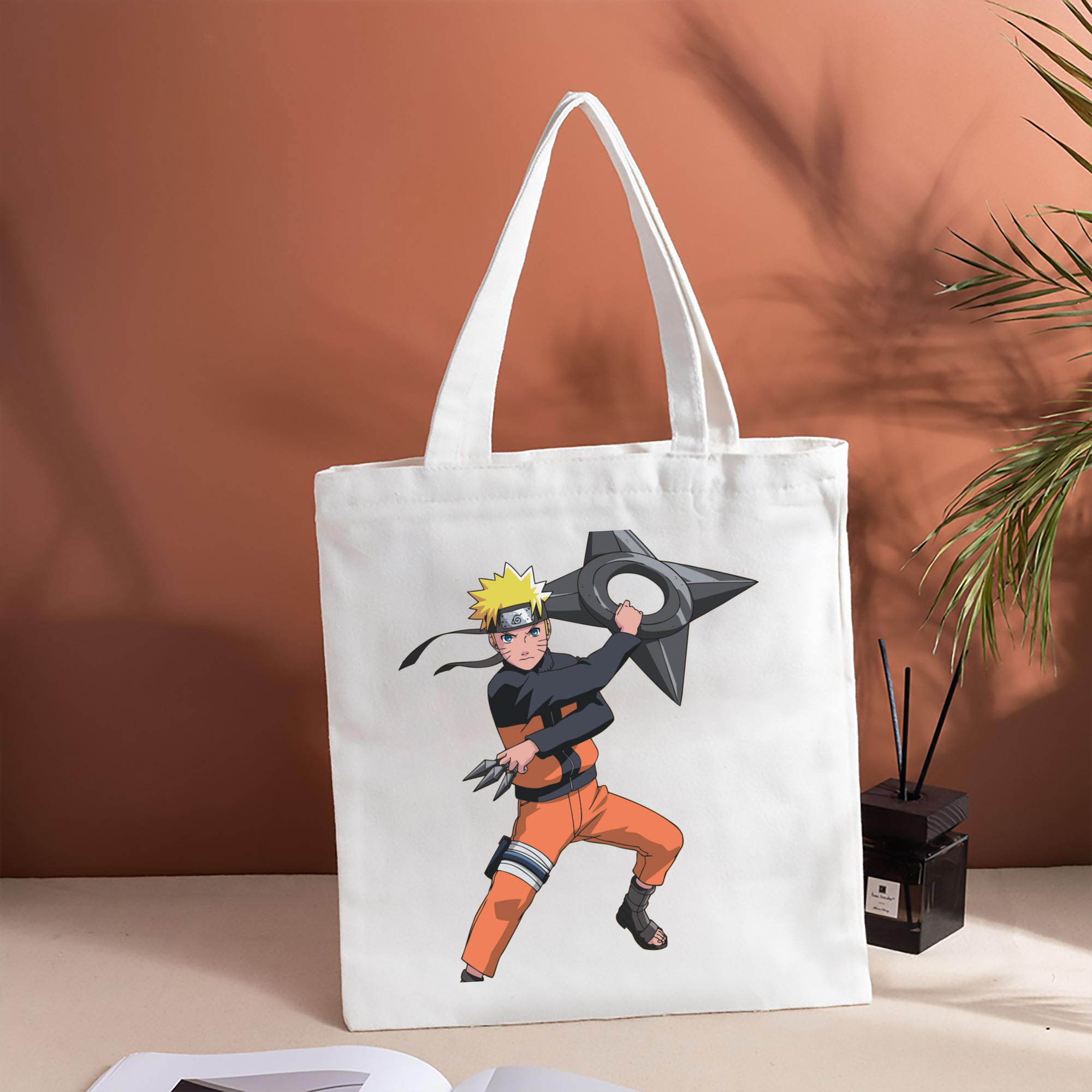NARUTO -ナルト- うずまき ナルト Uzumaki Naruto 縦型キャンバス生地手提げバッグ　トートバッグ