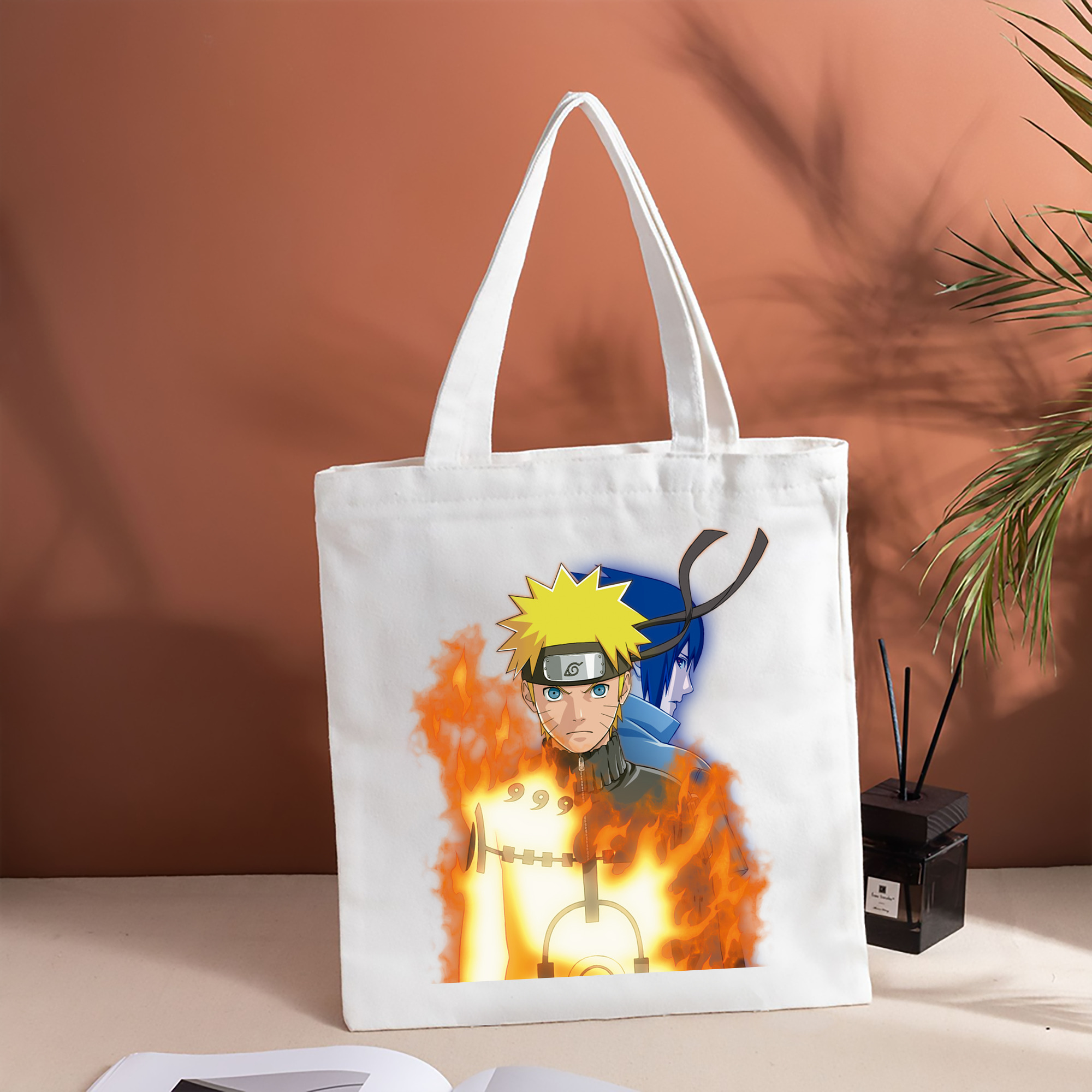 NARUTO -ナルト- うずまき ナルト Uzumaki Naruto 縦型キャンバス生地手提げバッグ　トートバッグ