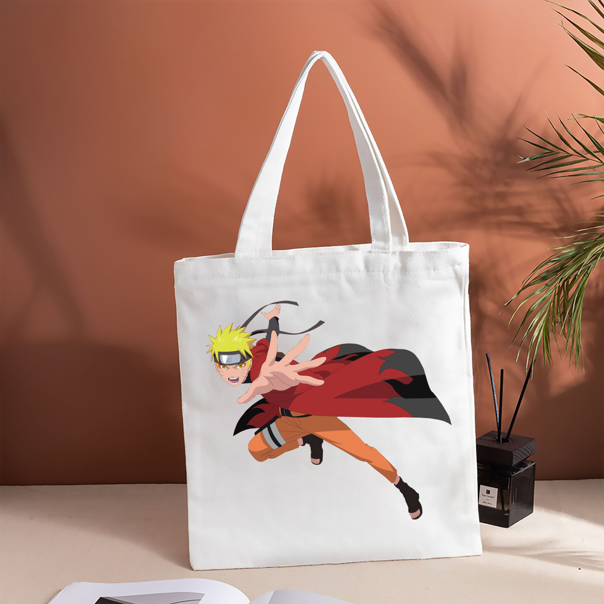 NARUTO -ナルト- うずまき ナルト Uzumaki Naruto 縦型キャンバス生地手提げバッグ　トートバッグ