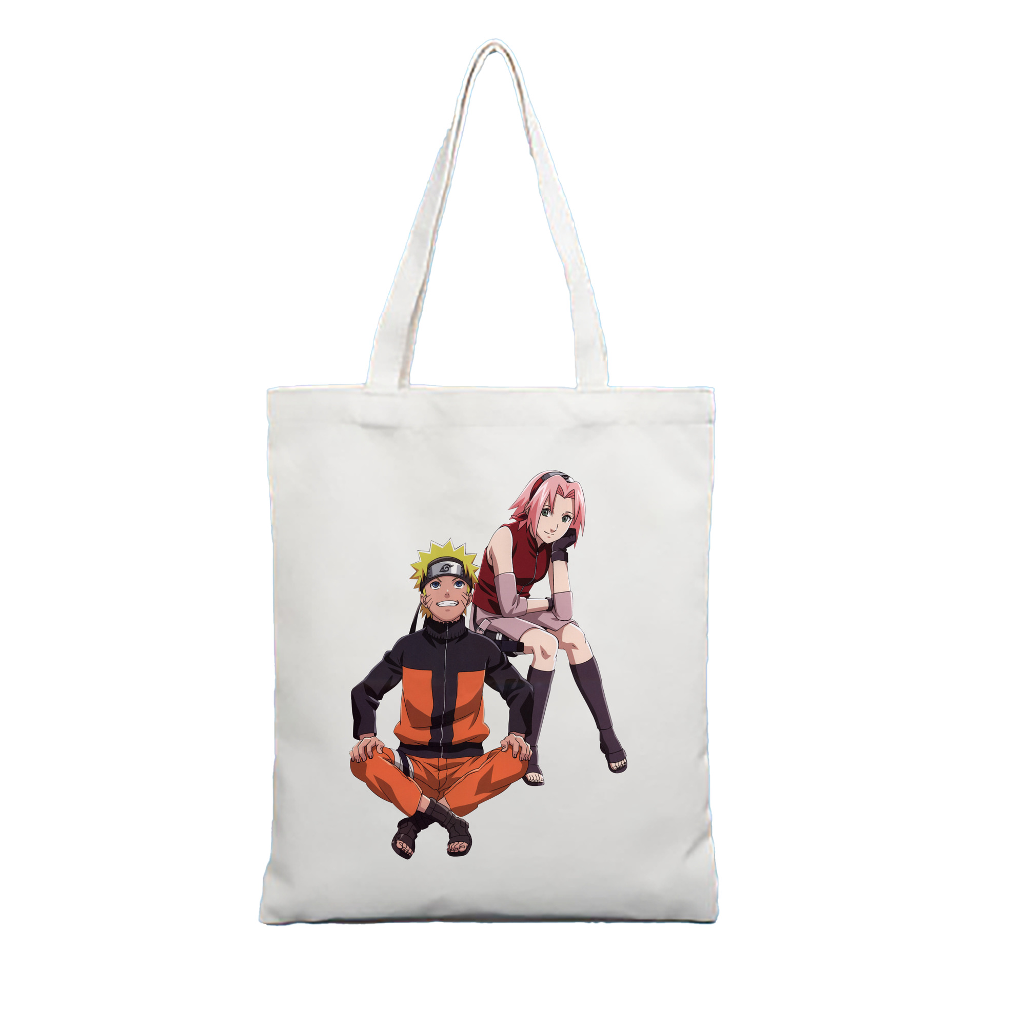 （画像用） NARUTO -ナルト- うずまき ナルト Uzumaki Naruto 縦型キャンバス生地手提げバッグ　トートバッグ