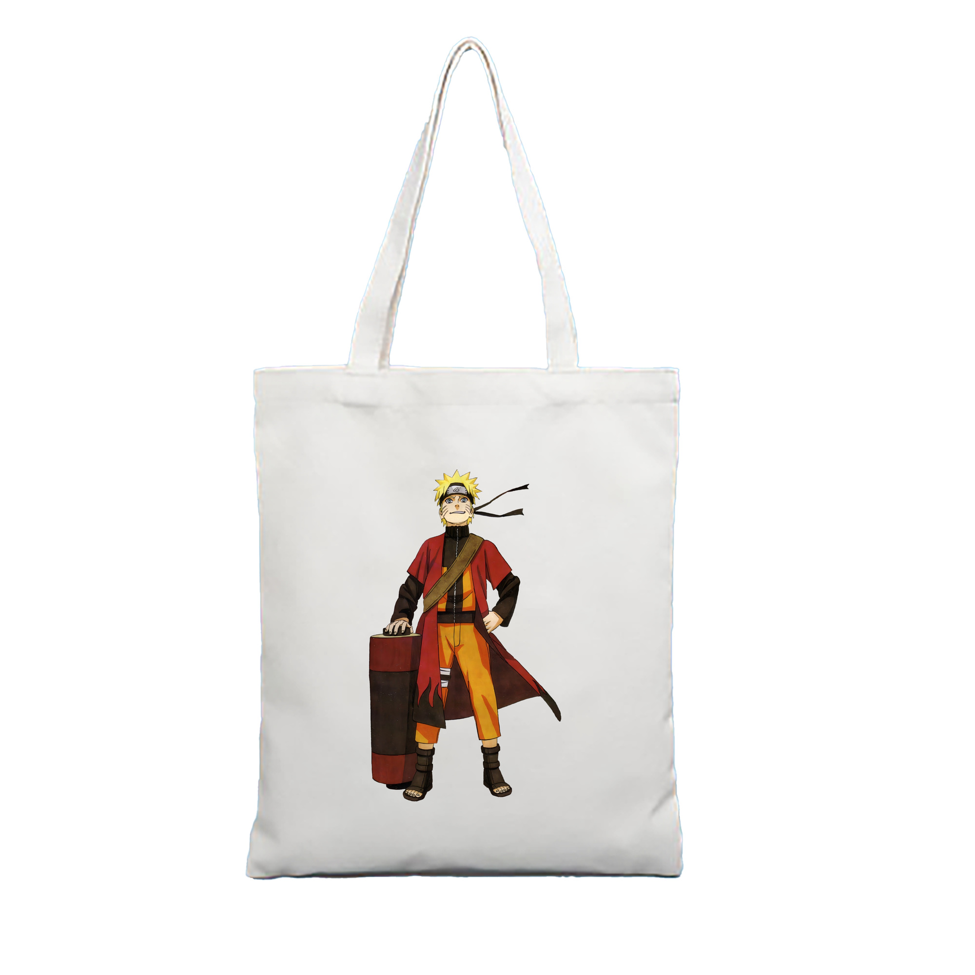 （画像用） NARUTO -ナルト- うずまき ナルト Uzumaki Naruto 縦型キャンバス生地手提げバッグ　トートバッグ