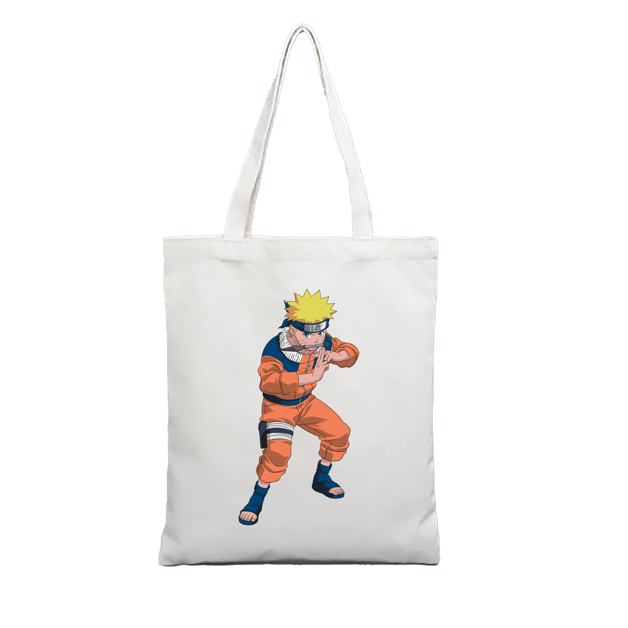 （画像用） NARUTO -ナルト- うずまき ナルト Uzumaki Naruto 縦型キャンバス生地手提げバッグ　トートバッグ