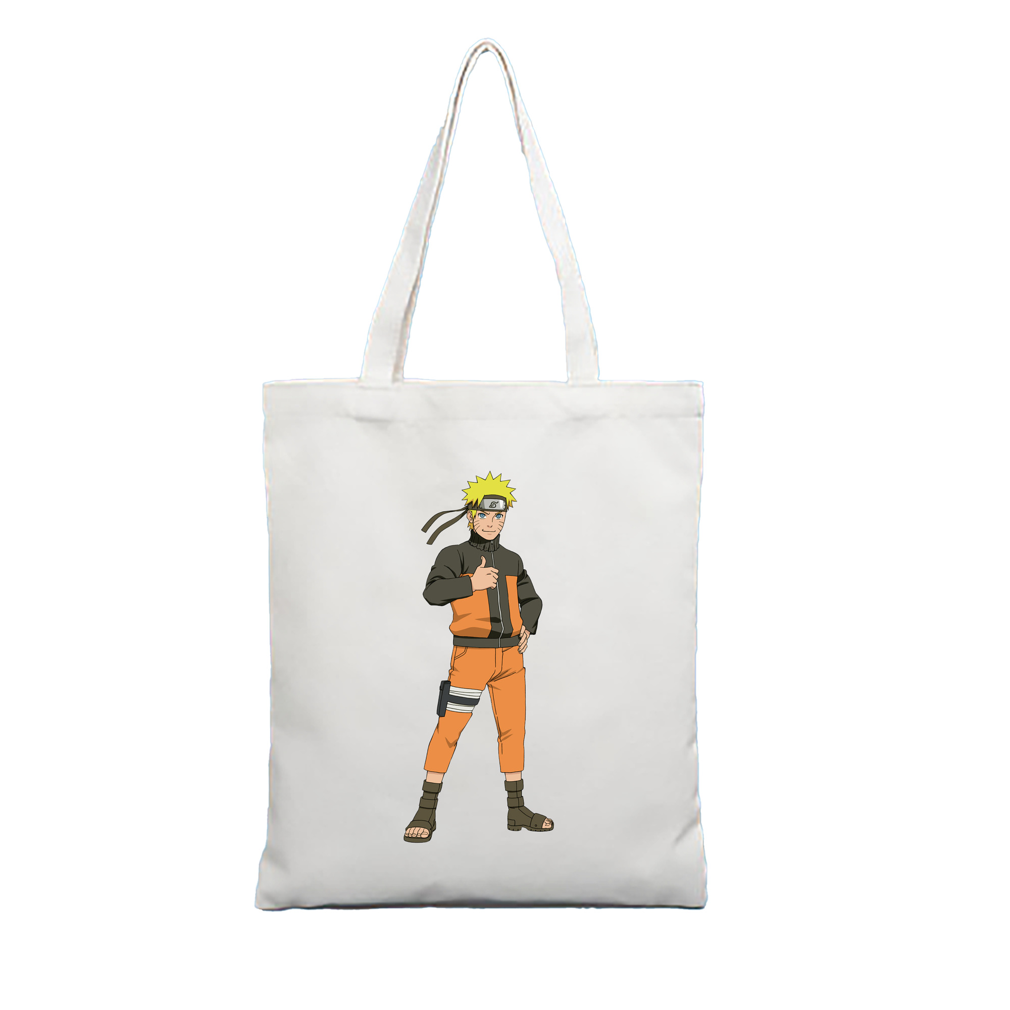 （画像用） NARUTO -ナルト- うずまき ナルト Uzumaki Naruto 縦型キャンバス生地手提げバッグ　トートバッグ