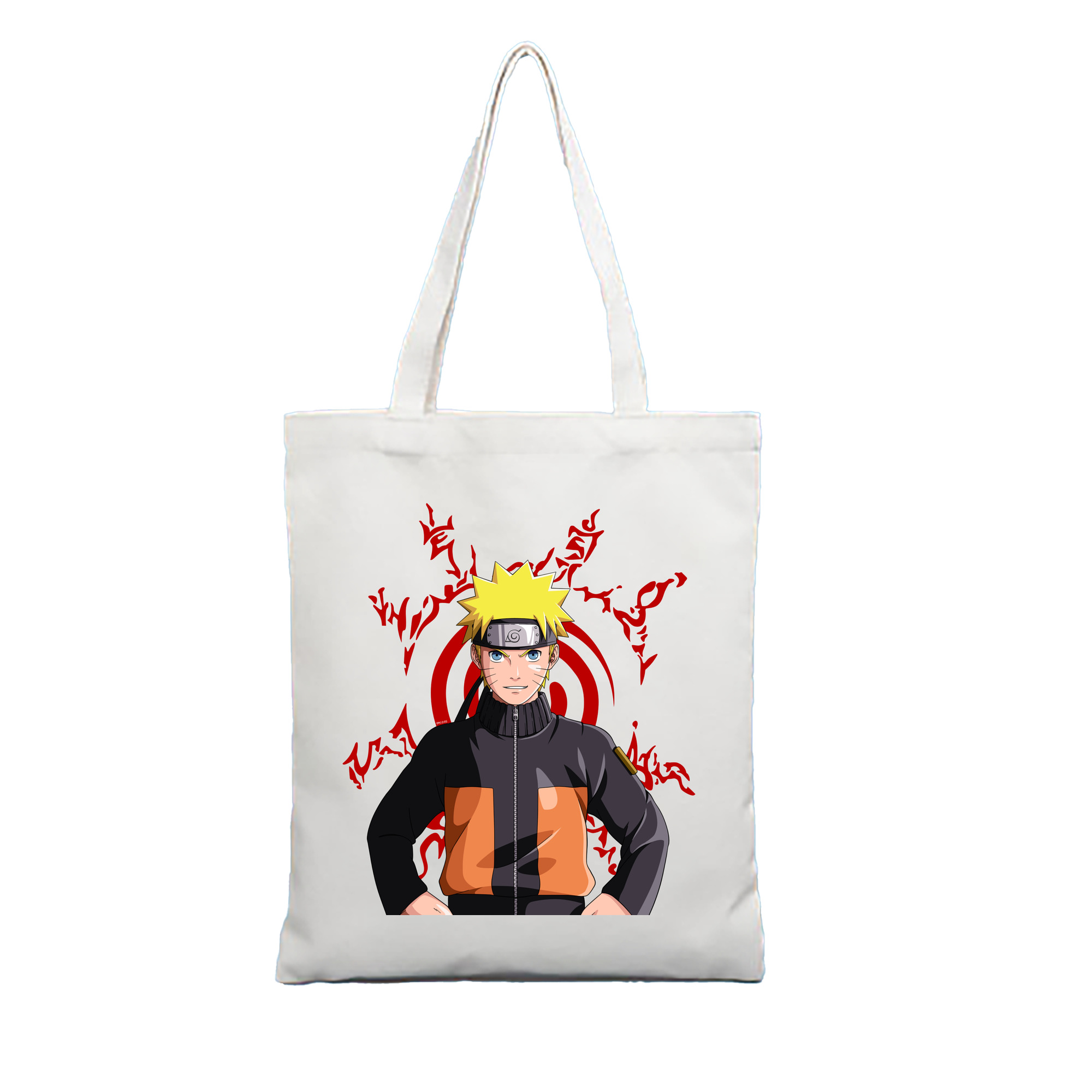 （画像用） NARUTO -ナルト- うずまき ナルト Uzumaki Naruto 縦型キャンバス生地手提げバッグ　トートバッグ