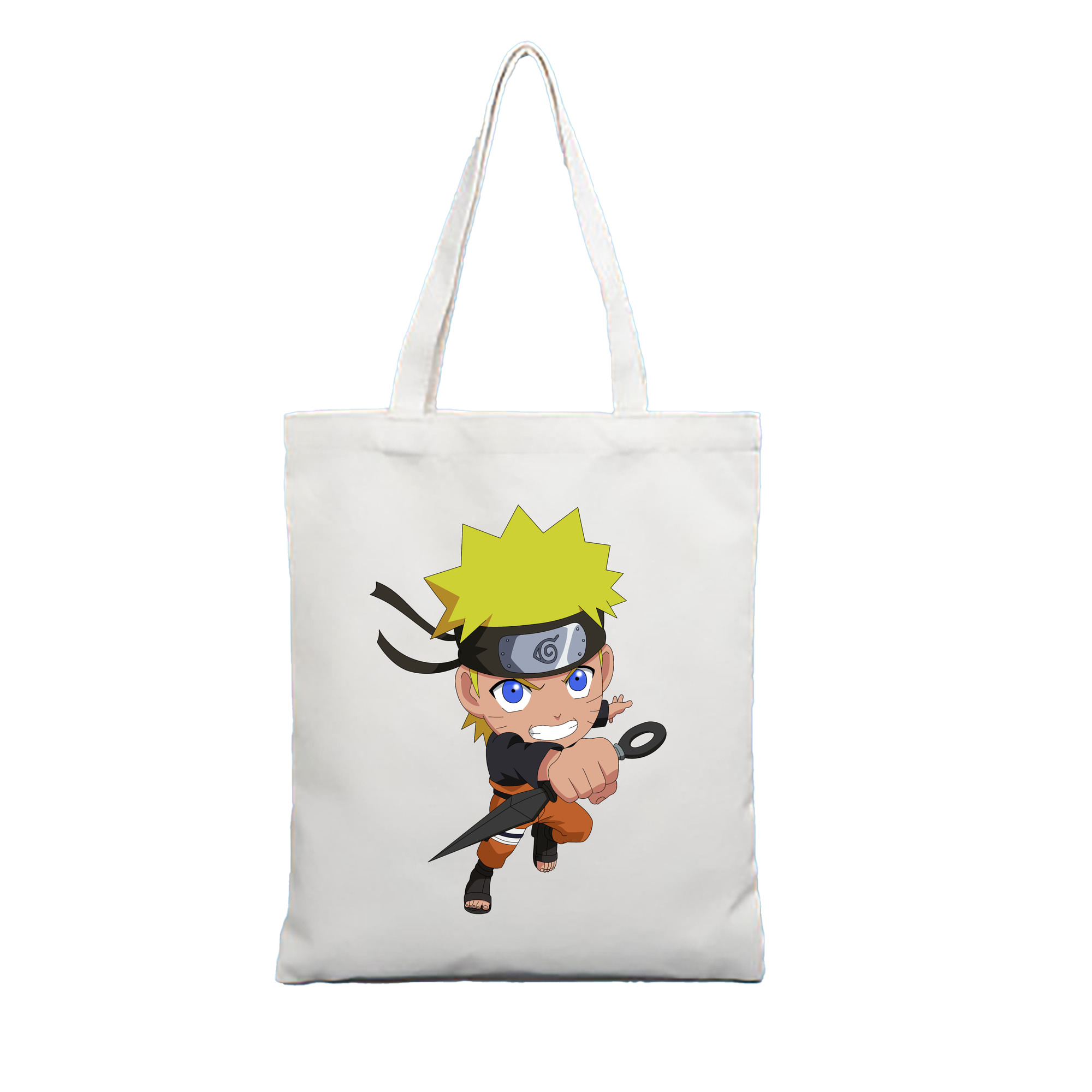 （画像用） NARUTO -ナルト- うずまき ナルト Uzumaki Naruto 縦型キャンバス生地手提げバッグ　トートバッグ
