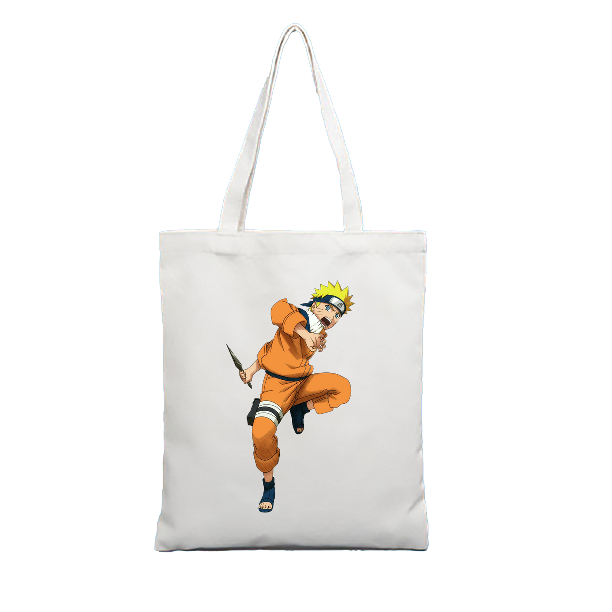 （画像用） NARUTO -ナルト- うずまき ナルト Uzumaki Naruto 縦型キャンバス生地手提げバッグ　トートバッグ