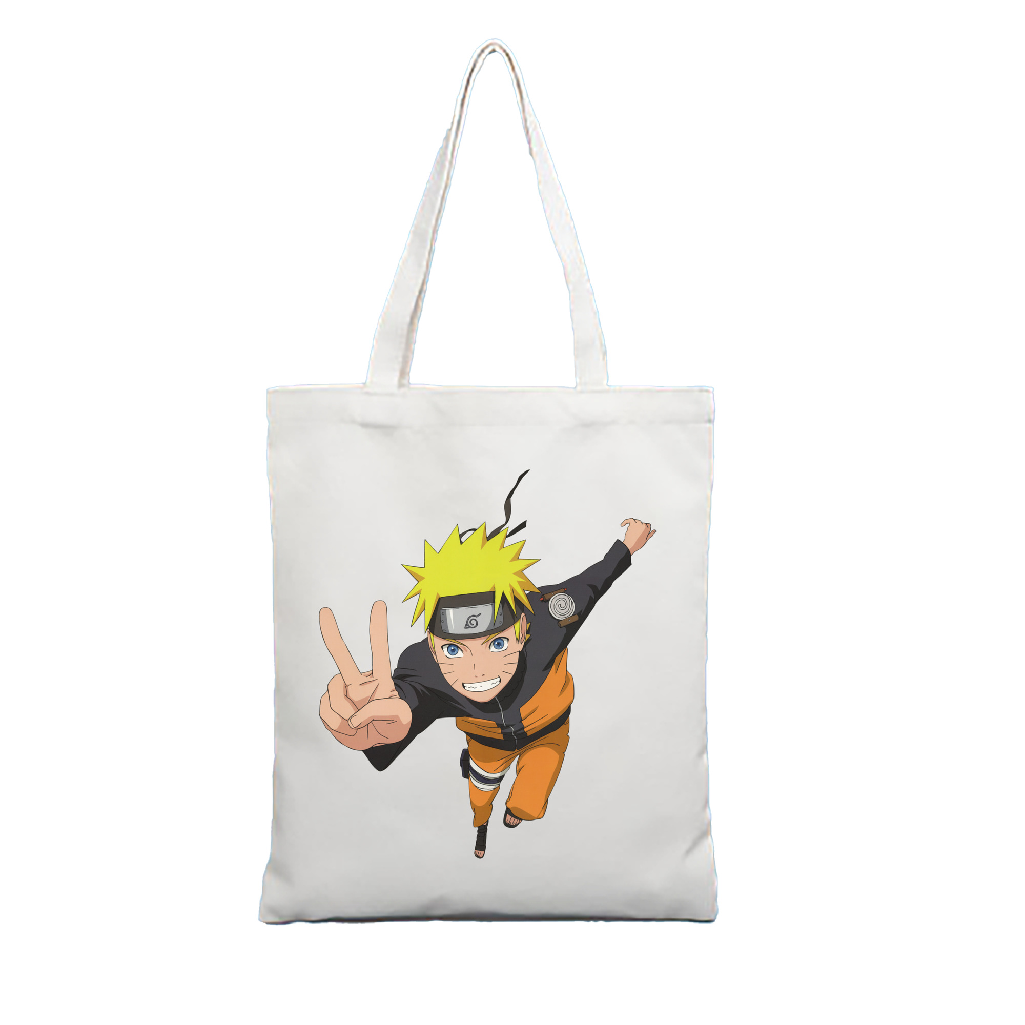 （画像用） NARUTO -ナルト- うずまき ナルト Uzumaki Naruto 縦型キャンバス生地手提げバッグ　トートバッグ