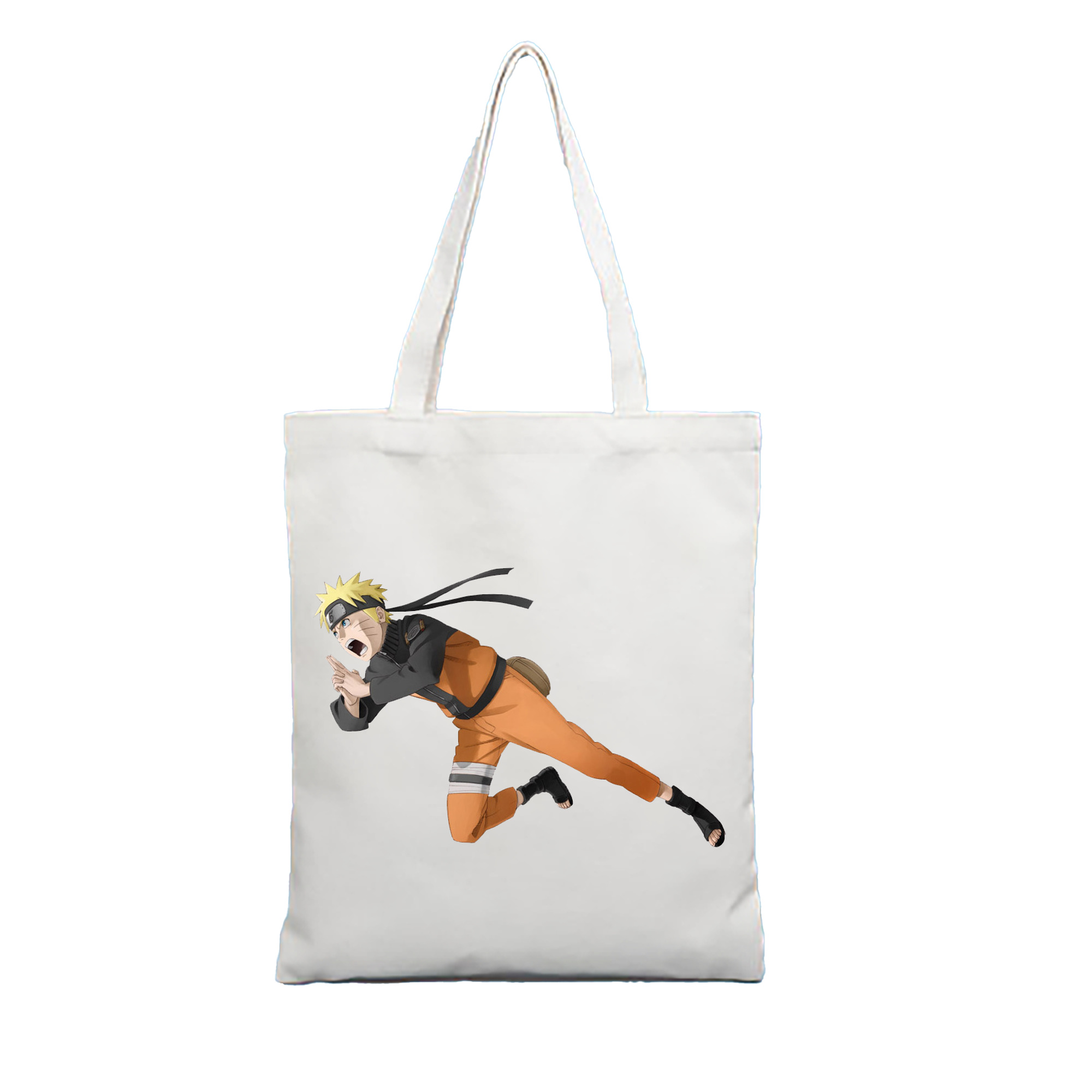 （画像用） NARUTO -ナルト- うずまき ナルト Uzumaki Naruto 縦型キャンバス生地手提げバッグ　トートバッグ