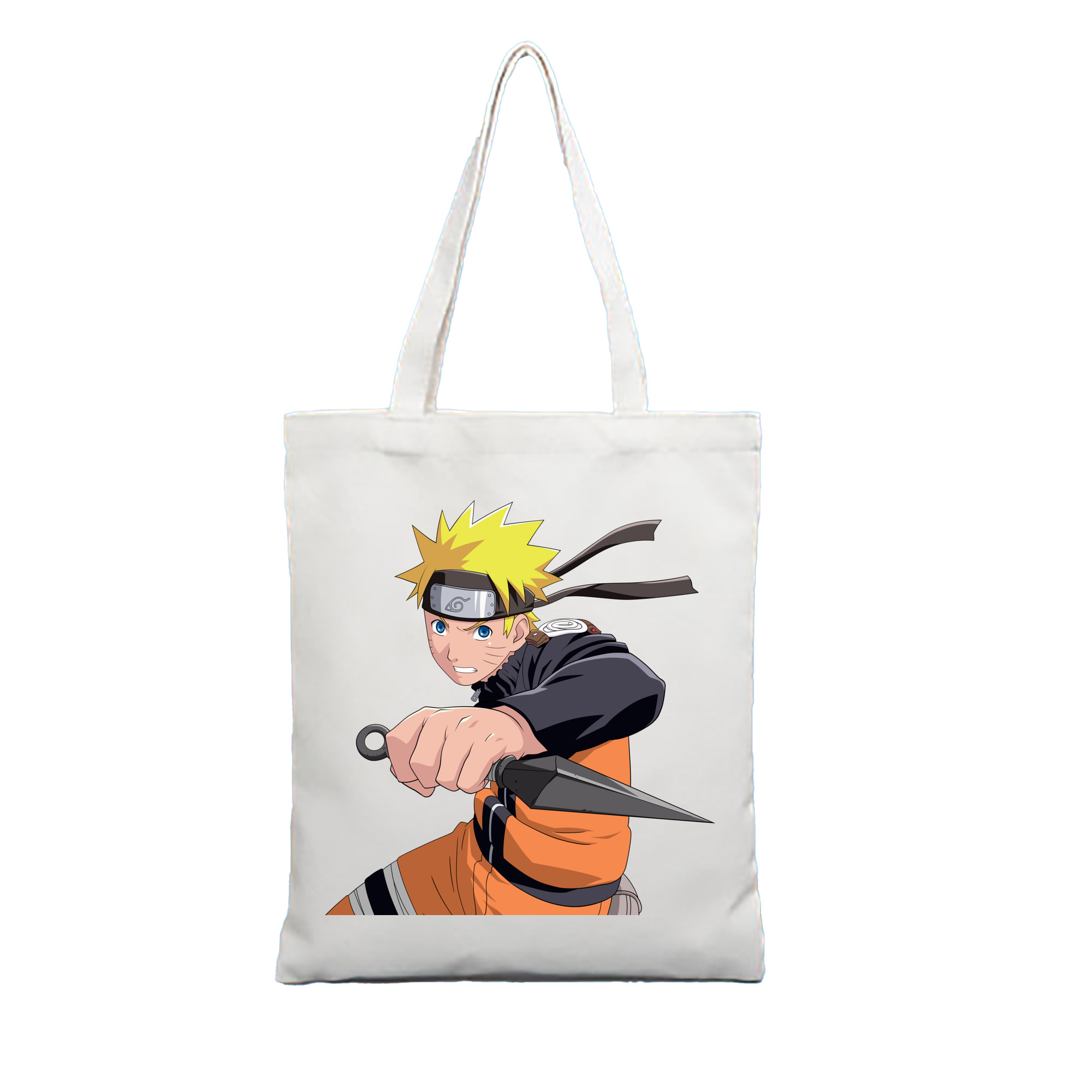（画像用） NARUTO -ナルト- うずまき ナルト Uzumaki Naruto 縦型キャンバス生地手提げバッグ　トートバッグ