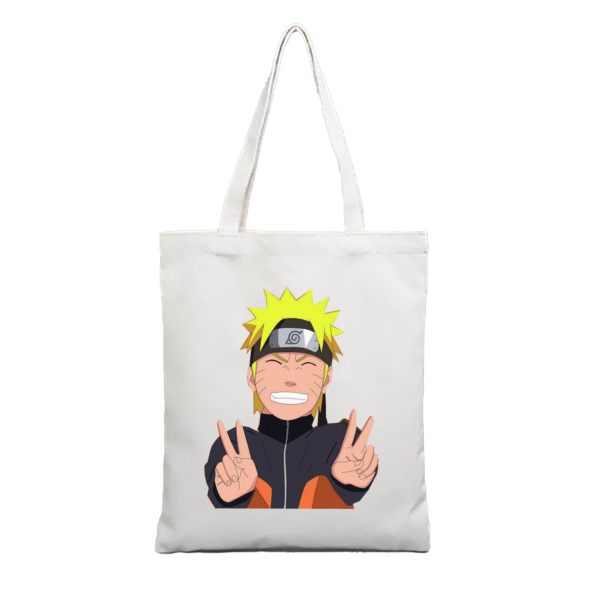 （画像用） NARUTO -ナルト- うずまき ナルト Uzumaki Naruto 縦型キャンバス生地手提げバッグ　トートバッグ