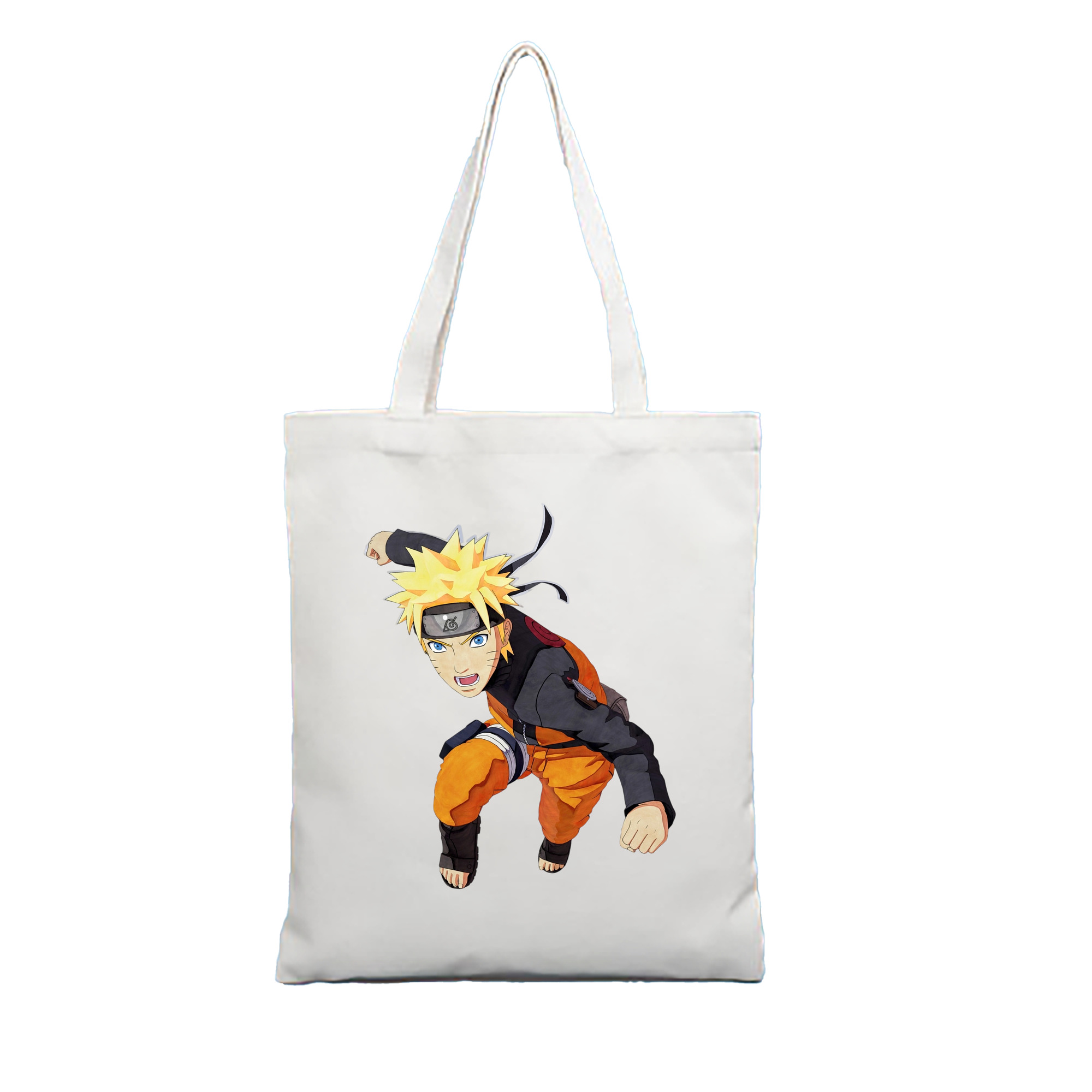 （画像用） NARUTO -ナルト- うずまき ナルト Uzumaki Naruto 縦型キャンバス生地手提げバッグ　トートバッグ