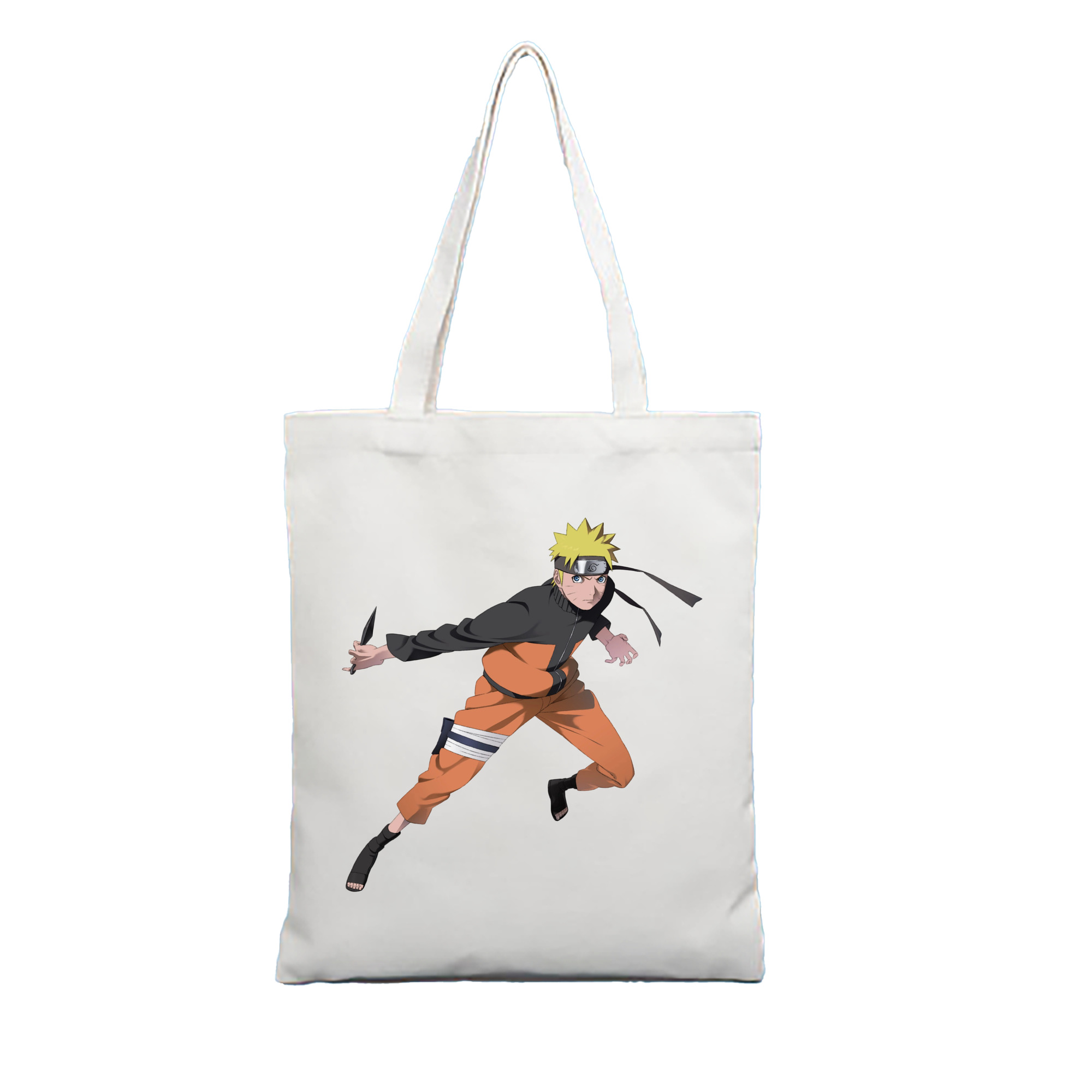 （画像用） NARUTO -ナルト- うずまき ナルト Uzumaki Naruto 縦型キャンバス生地手提げバッグ　トートバッグ