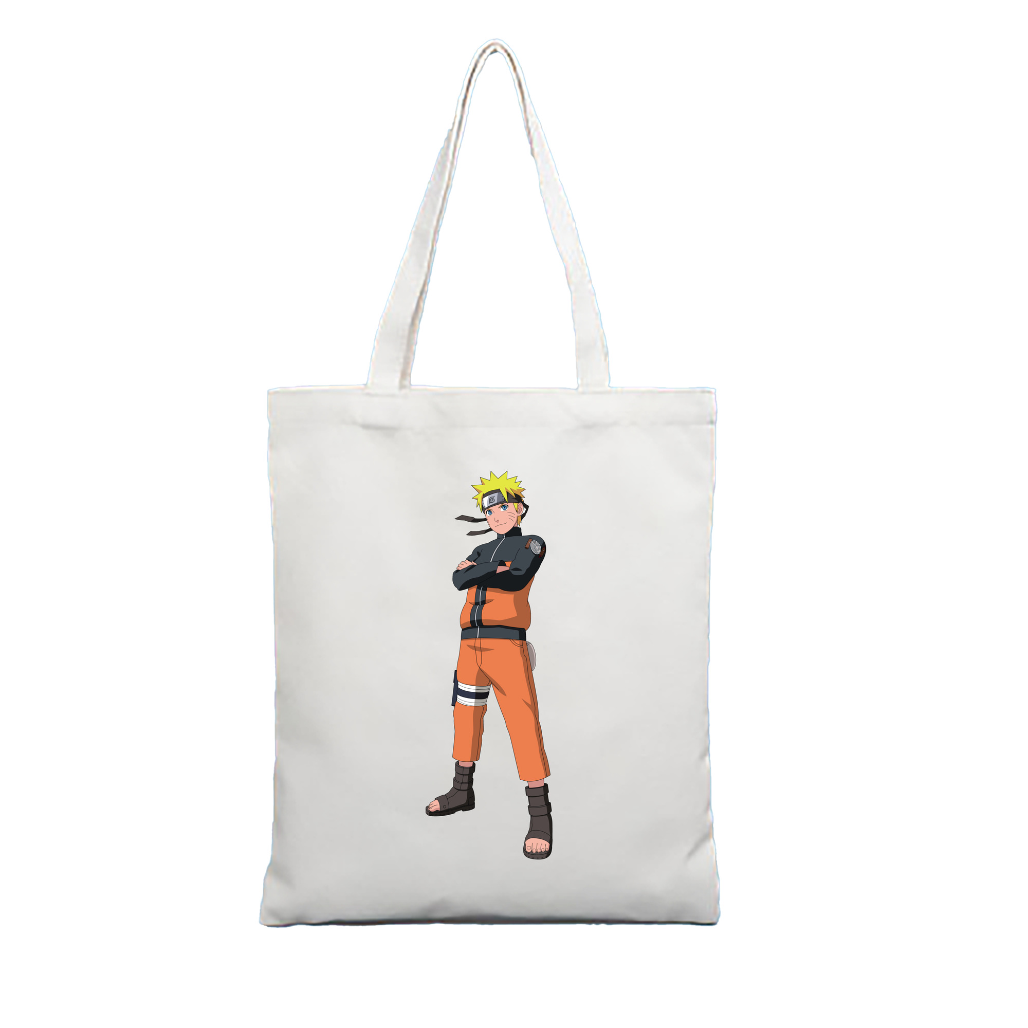 （画像用） NARUTO -ナルト- うずまき ナルト Uzumaki Naruto 縦型キャンバス生地手提げバッグ　トートバッグ