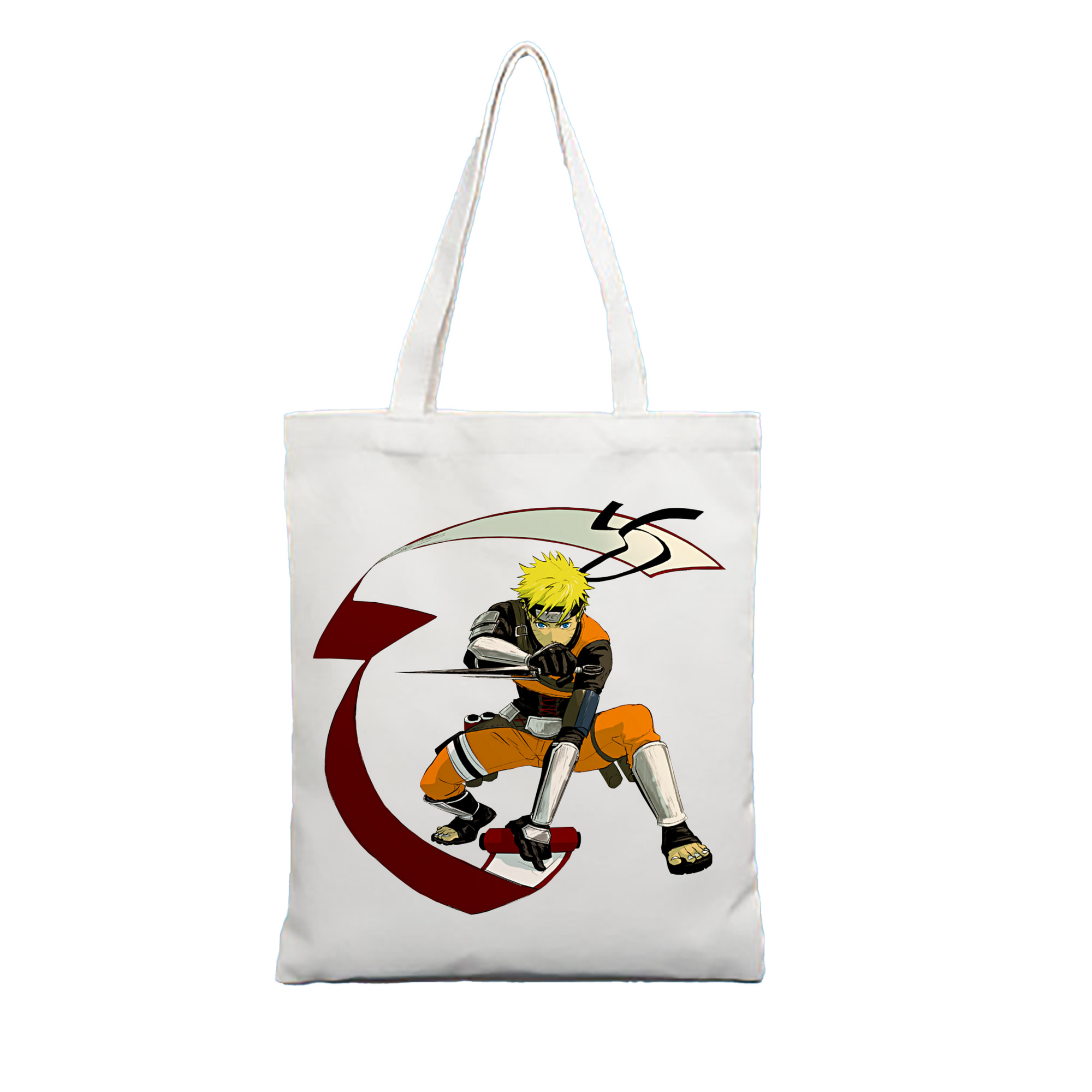（画像用） NARUTO -ナルト- うずまき ナルト Uzumaki Naruto 縦型キャンバス生地手提げバッグ　トートバッグ