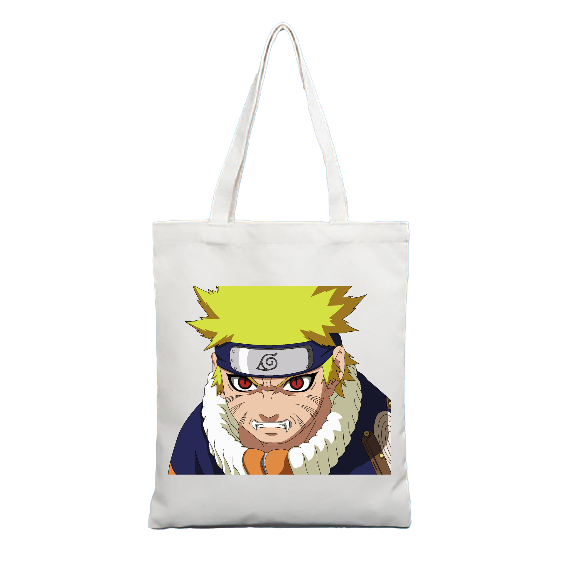 （画像用） NARUTO -ナルト- うずまき ナルト Uzumaki Naruto 縦型キャンバス生地手提げバッグ　トートバッグ