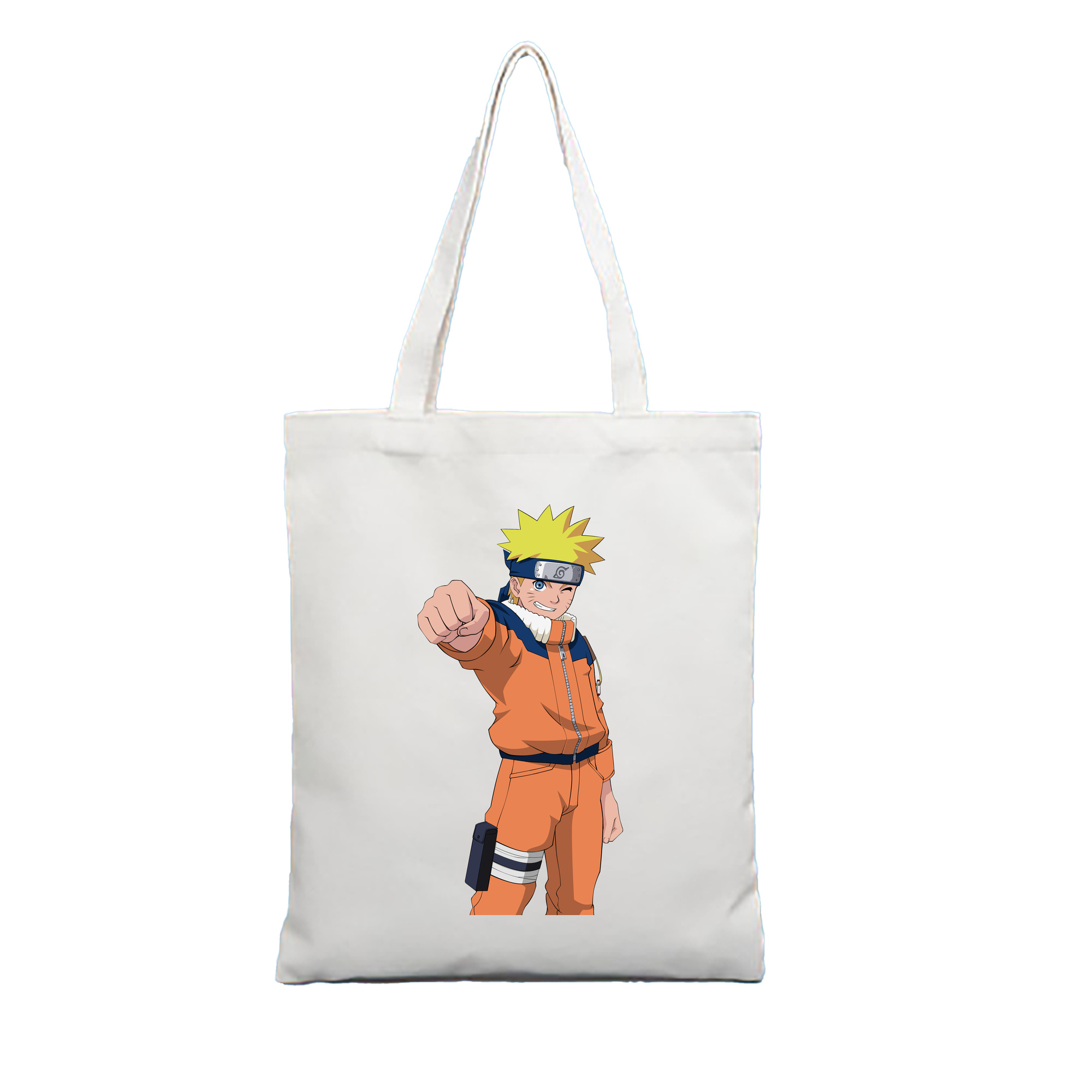 （画像用） NARUTO -ナルト- うずまき ナルト Uzumaki Naruto 縦型キャンバス生地手提げバッグ　トートバッグ