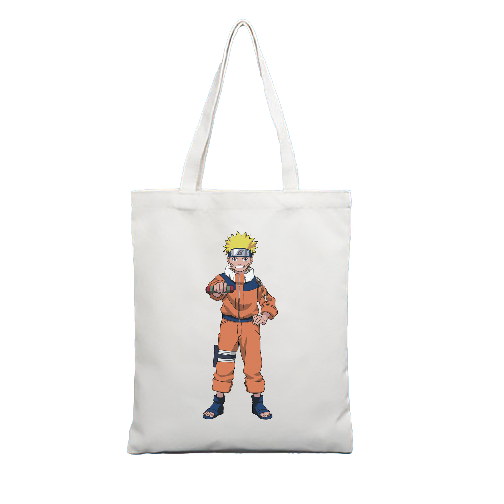（画像用） NARUTO -ナルト- うずまき ナルト Uzumaki Naruto 縦型キャンバス生地手提げバッグ　トートバッグ