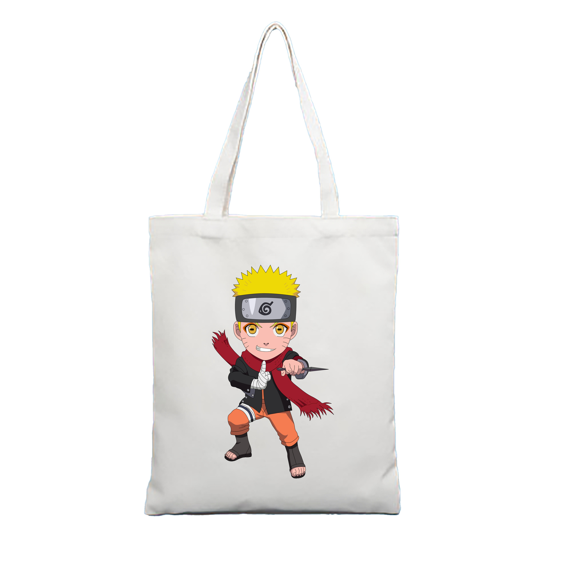 （画像用） NARUTO -ナルト- うずまき ナルト Uzumaki Naruto 縦型キャンバス生地手提げバッグ　トートバッグ