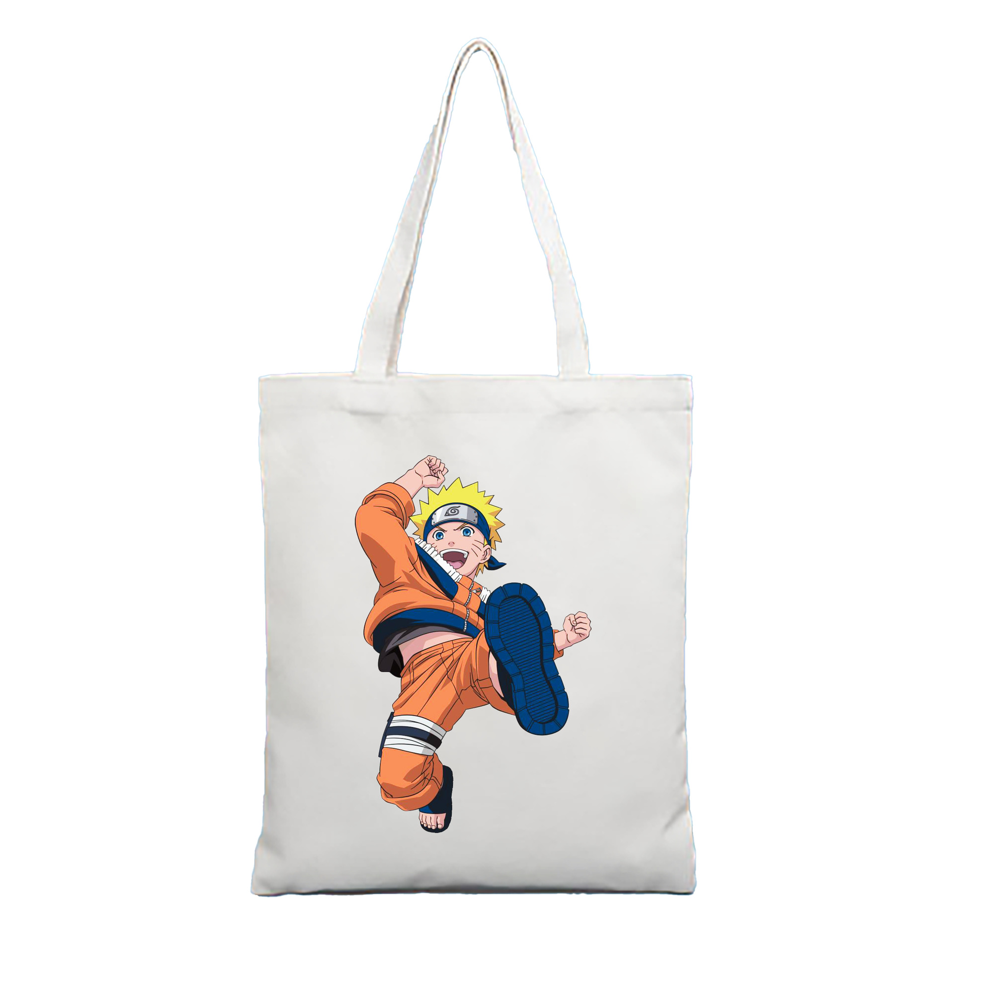 （画像用） NARUTO -ナルト- うずまき ナルト Uzumaki Naruto 縦型キャンバス生地手提げバッグ　トートバッグ