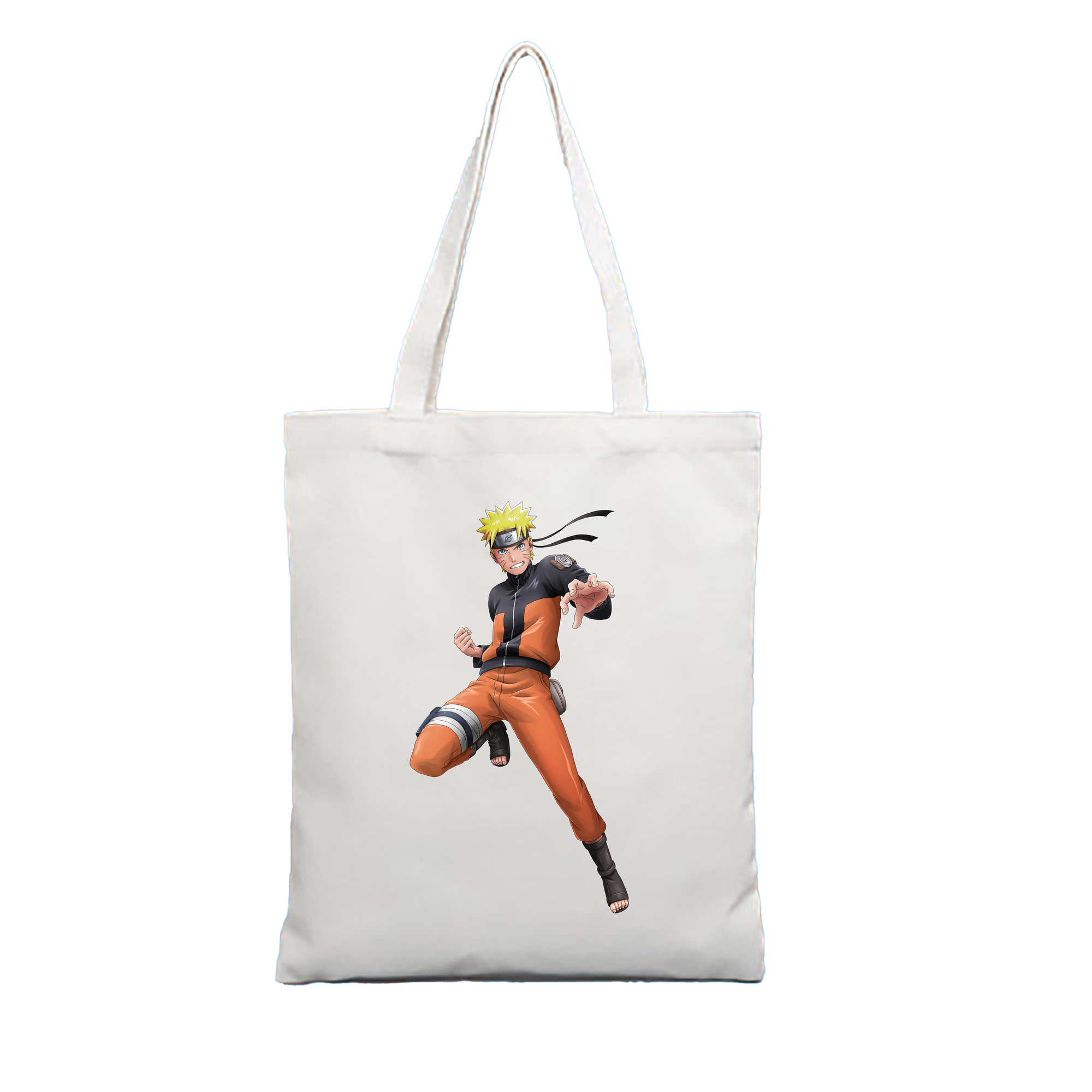 （画像用） NARUTO -ナルト- うずまき ナルト Uzumaki Naruto 縦型キャンバス生地手提げバッグ　トートバッグ
