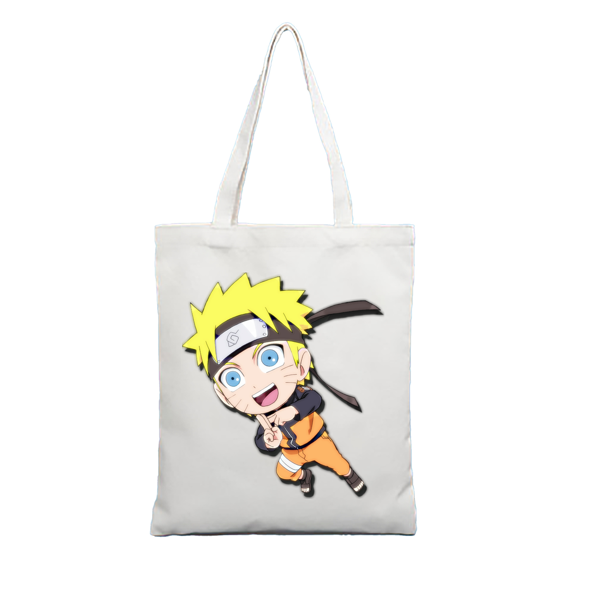 （画像用） NARUTO -ナルト- うずまき ナルト Uzumaki Naruto 縦型キャンバス生地手提げバッグ　トートバッグ