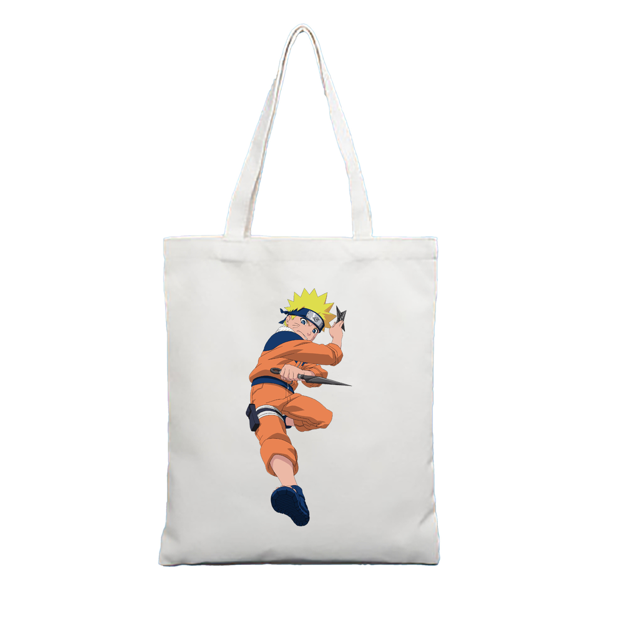 （画像用） NARUTO -ナルト- うずまき ナルト Uzumaki Naruto 縦型キャンバス生地手提げバッグ　トートバッグ