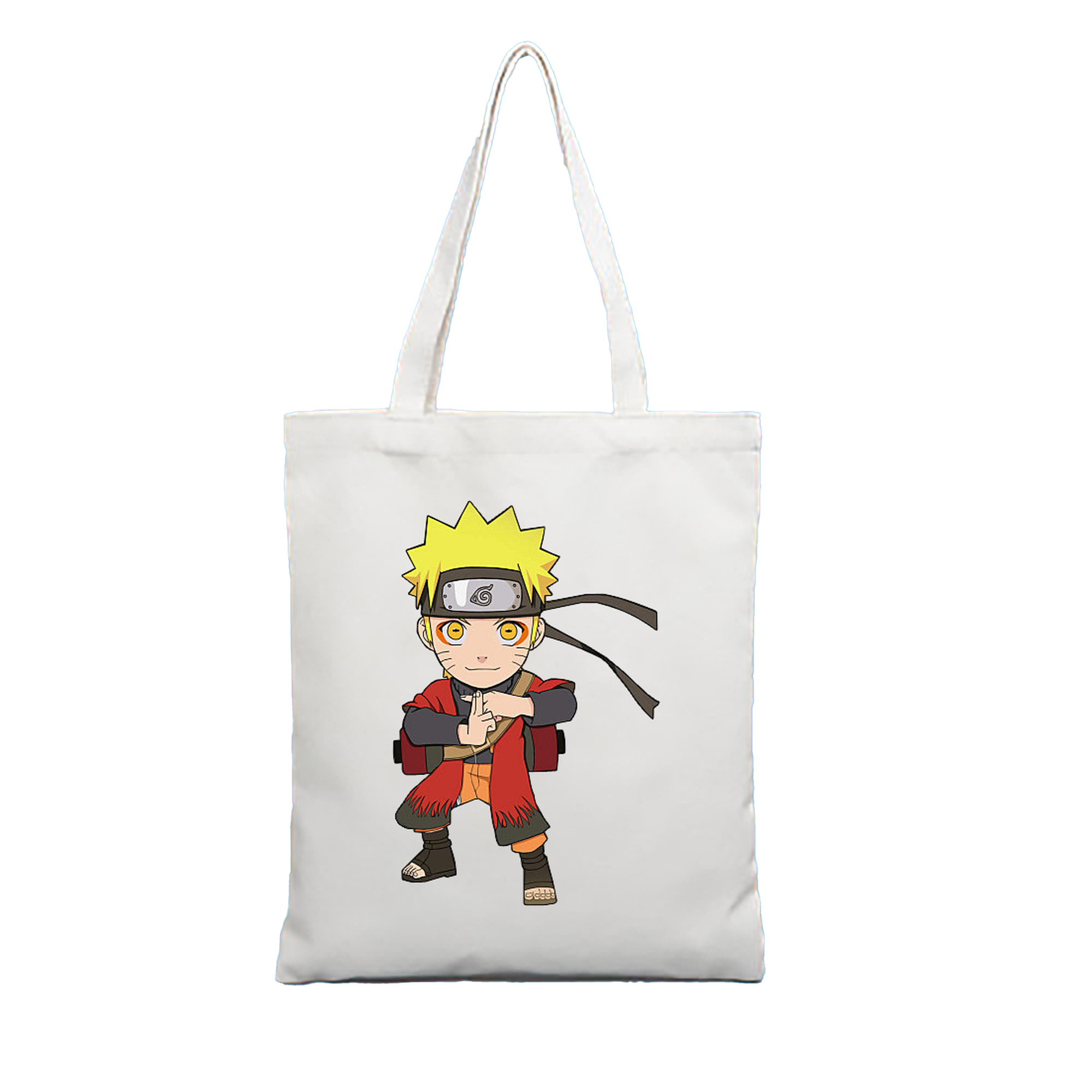 （画像用） NARUTO -ナルト- うずまき ナルト Uzumaki Naruto 縦型キャンバス生地手提げバッグ　トートバッグ