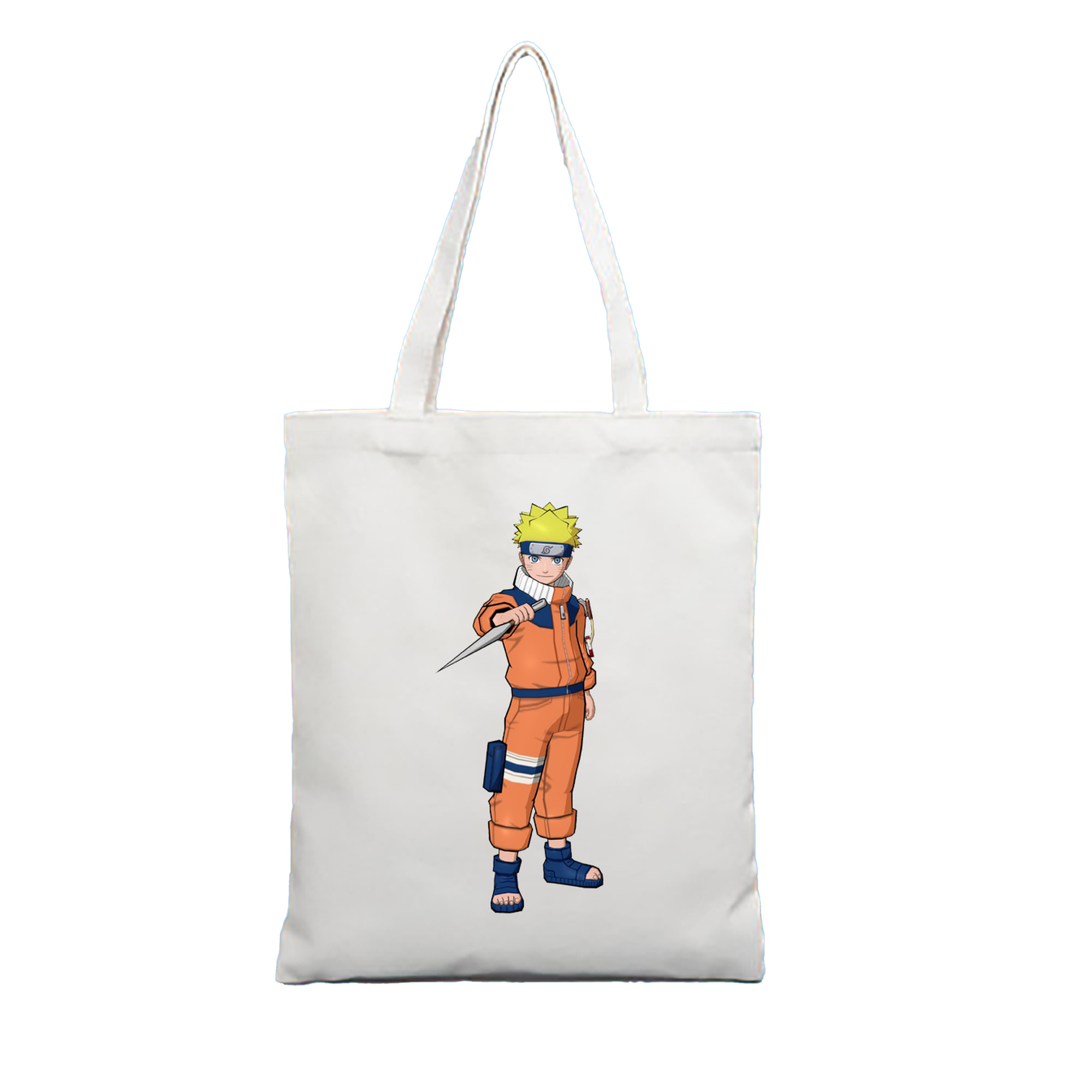 （画像用） NARUTO -ナルト- うずまき ナルト Uzumaki Naruto 縦型キャンバス生地手提げバッグ　トートバッグ
