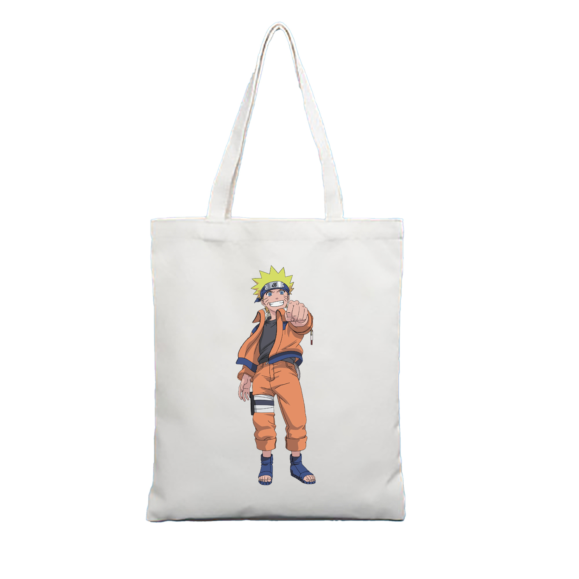 （画像用） NARUTO -ナルト- うずまき ナルト Uzumaki Naruto 縦型キャンバス生地手提げバッグ　トートバッグ