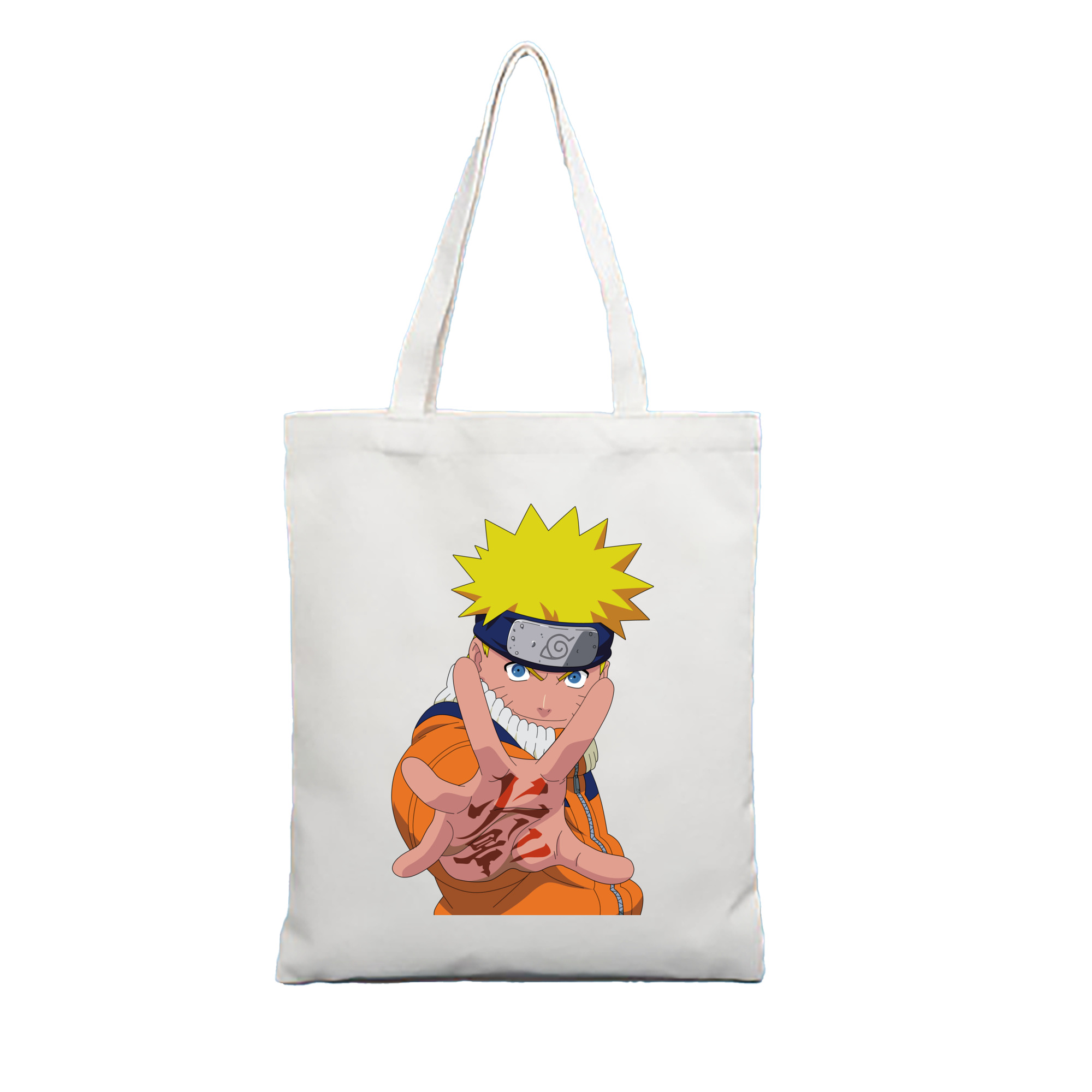 （画像用） NARUTO -ナルト- うずまき ナルト Uzumaki Naruto 縦型キャンバス生地手提げバッグ　トートバッグ
