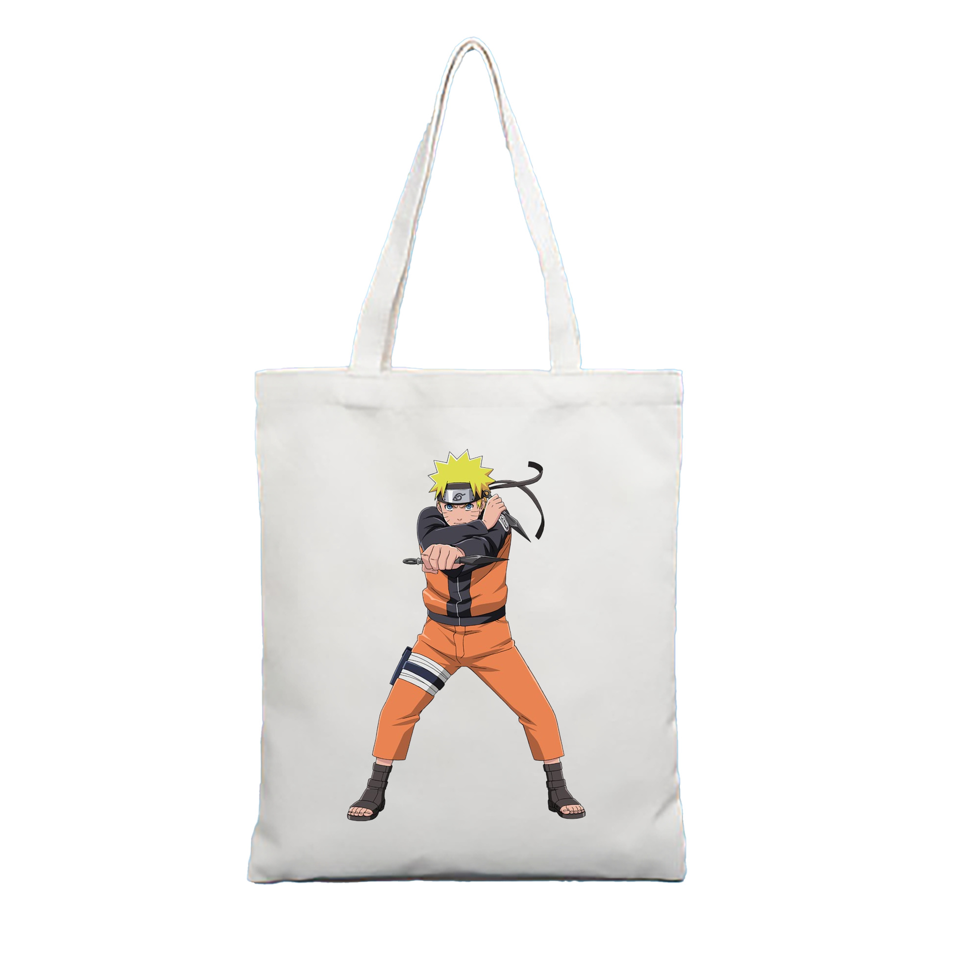 （画像用） NARUTO -ナルト- うずまき ナルト Uzumaki Naruto 縦型キャンバス生地手提げバッグ　トートバッグ