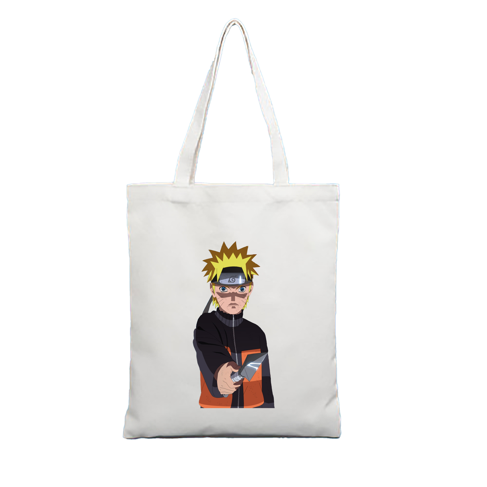 （画像用） NARUTO -ナルト- うずまき ナルト Uzumaki Naruto 縦型キャンバス生地手提げバッグ　トートバッグ
