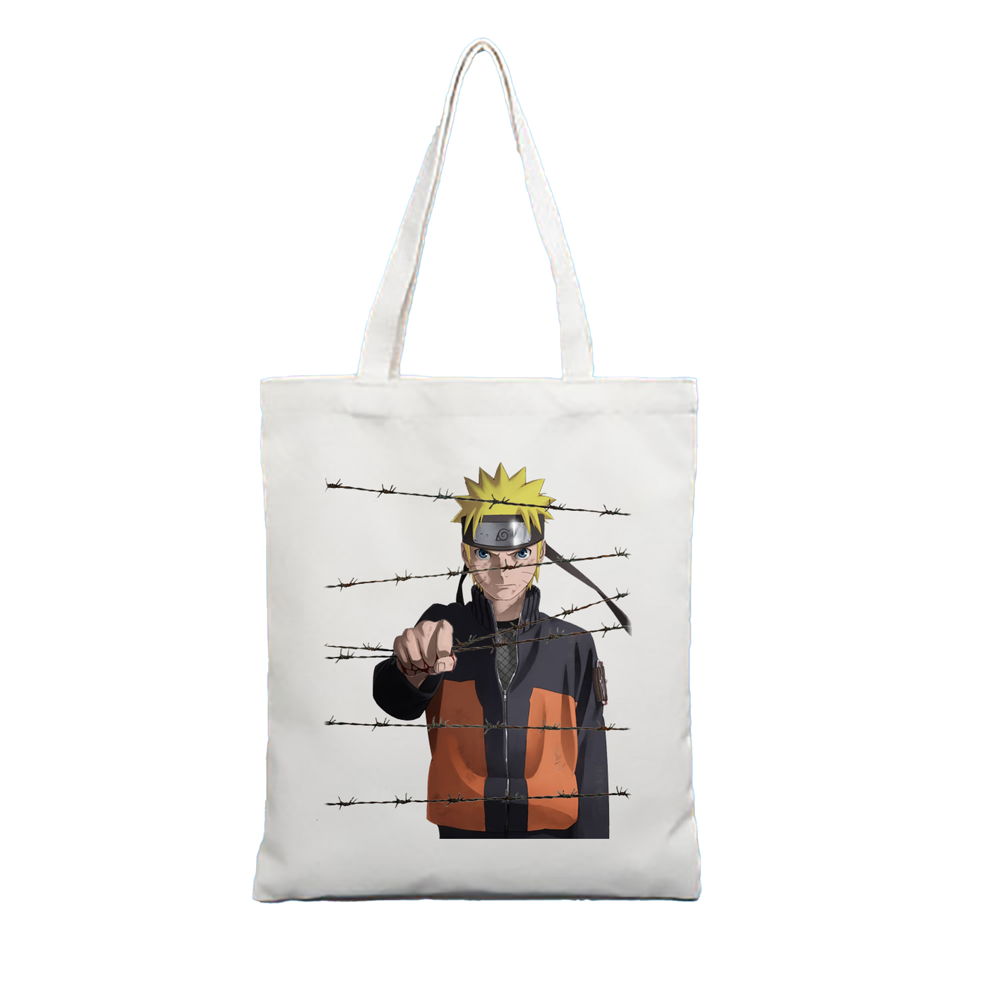 （画像用） NARUTO -ナルト- うずまき ナルト Uzumaki Naruto 縦型キャンバス生地手提げバッグ　トートバッグ