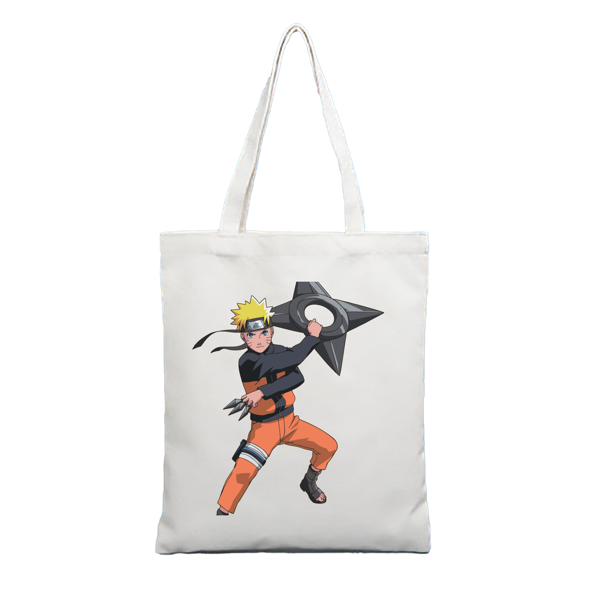 （画像用） NARUTO -ナルト- うずまき ナルト Uzumaki Naruto 縦型キャンバス生地手提げバッグ　トートバッグ