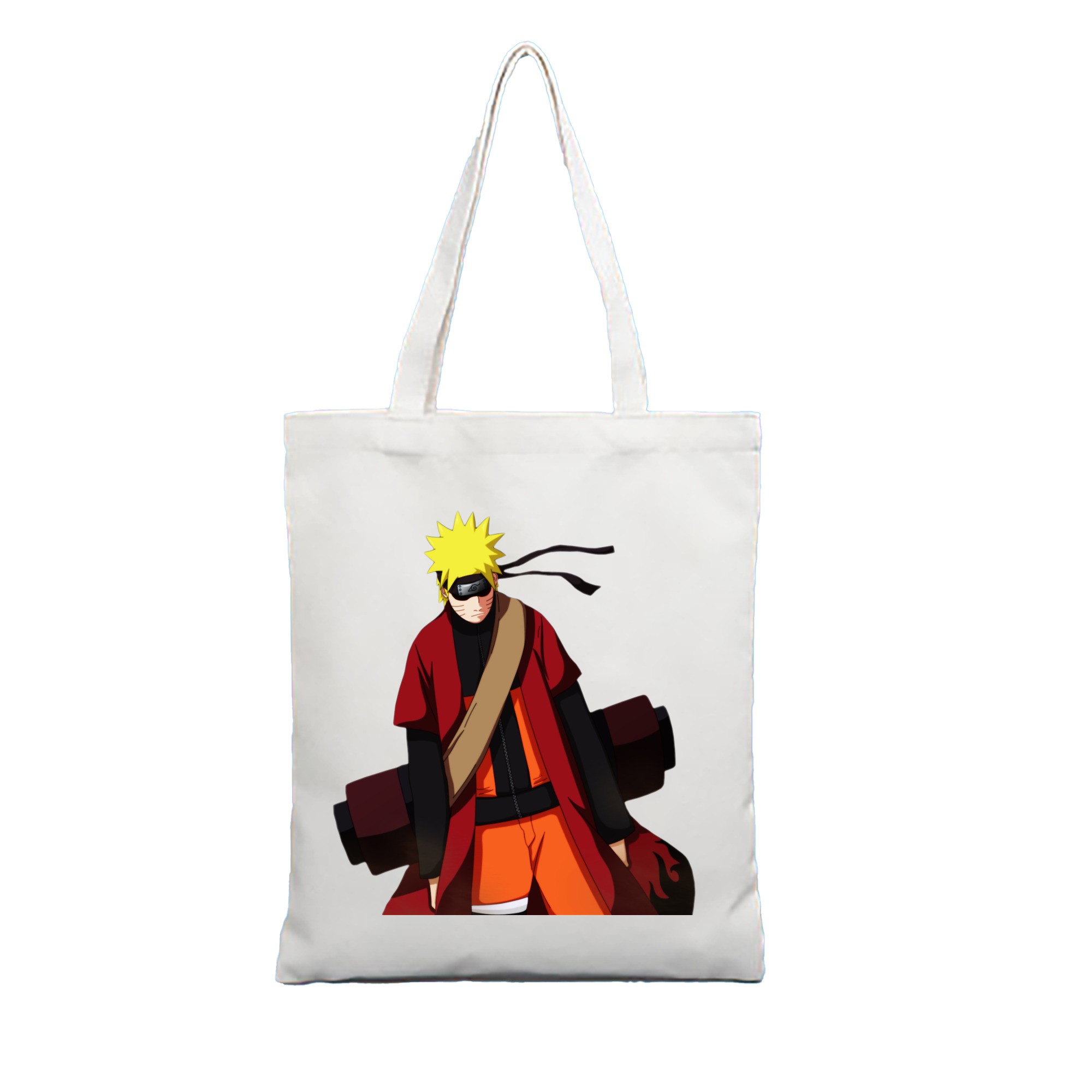 （画像用） NARUTO -ナルト- うずまき ナルト Uzumaki Naruto 縦型キャンバス生地手提げバッグ　トートバッグ